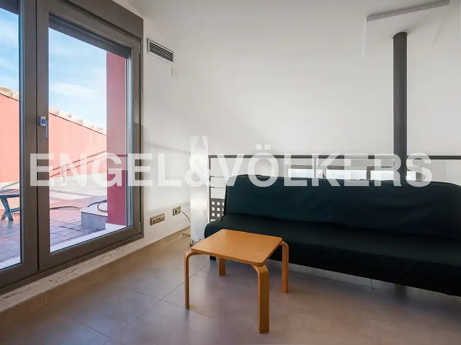 Sala d'estar de Àtic de lloguer en Oropesa del Mar / Orpesa amb Aire condicionat, Calefacció i Terrassa
