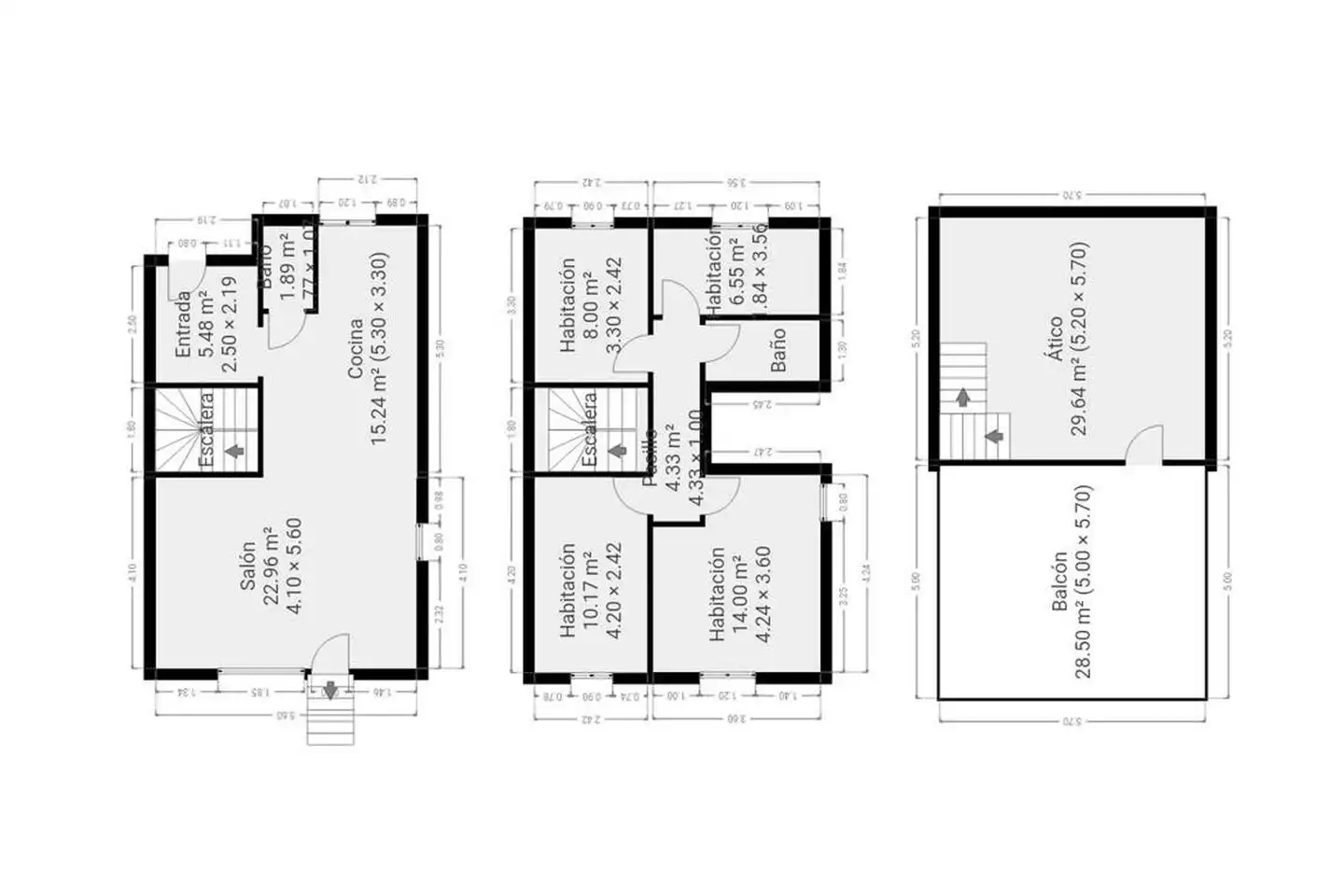 Einfamilien-Reihenhaus zum Verkauf in Viladecans mit Heizung, Privatgarten und Terrasse
