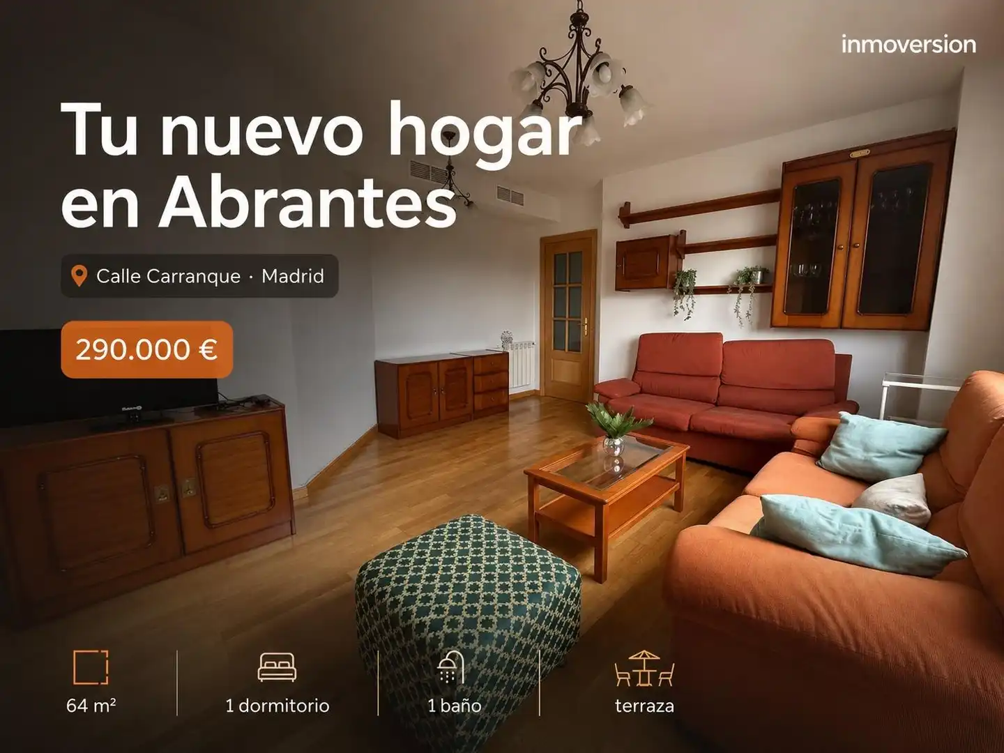 Sala de estar de Piso en venta en Madrid con Calefacción, Jardín privado y Terraza