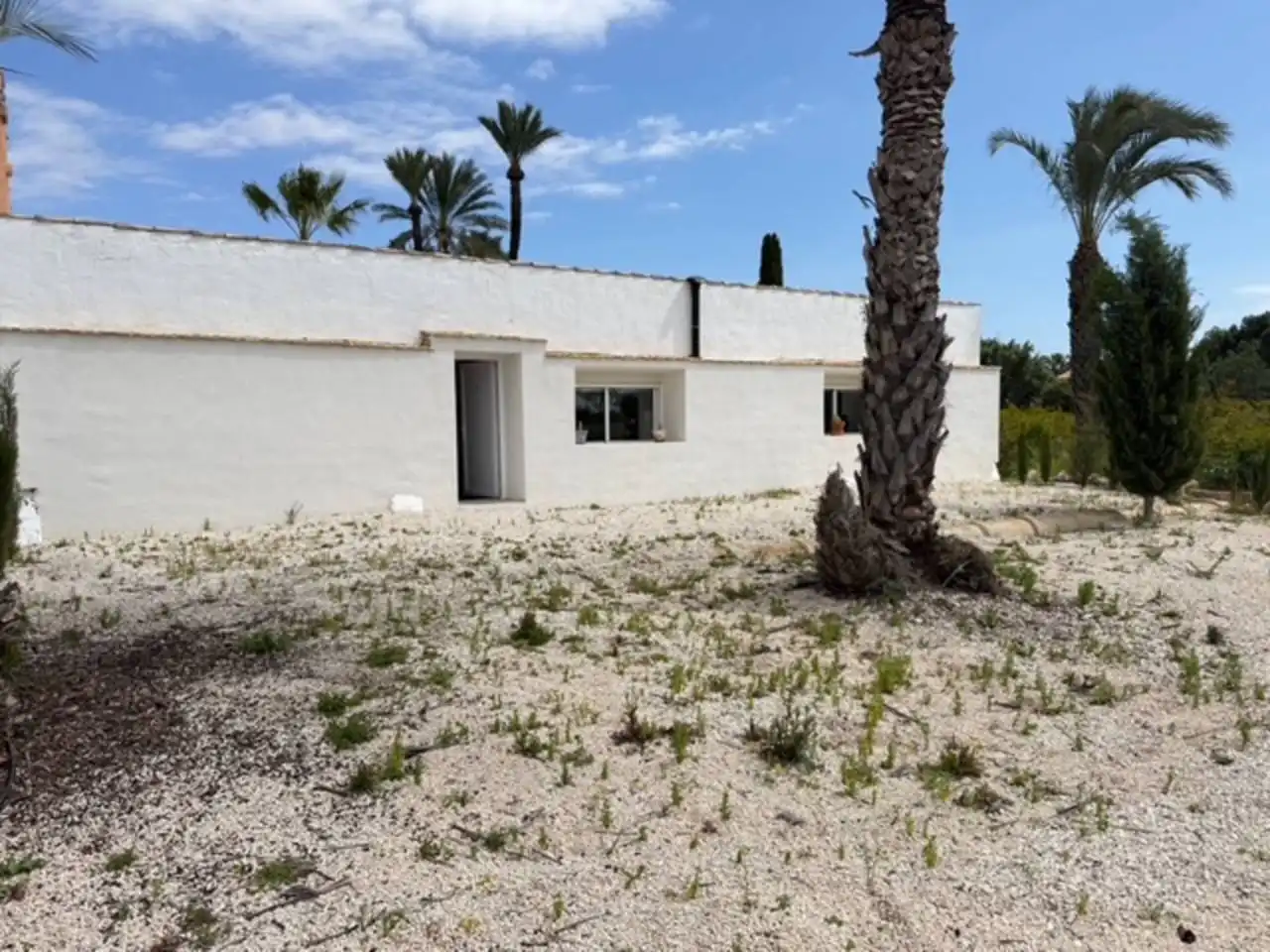 Vista exterior de Casa adosada de alquiler en Elche / Elx con Jardín privado y Amueblado