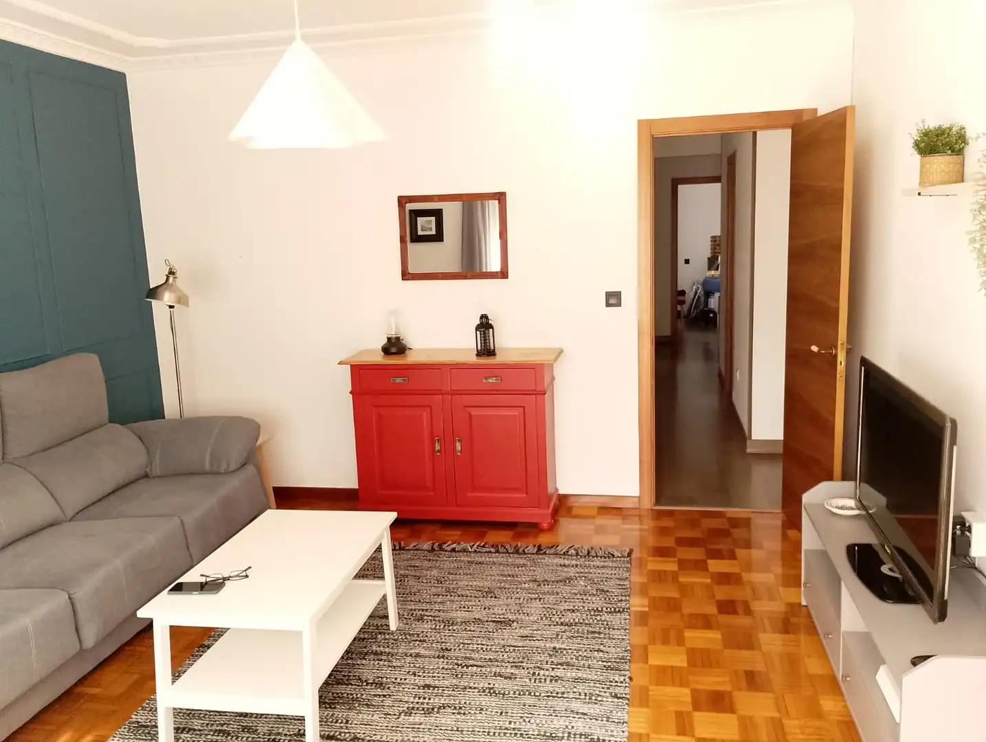 Sala de estar de Piso en venta en Viveiro con Calefacción, Amueblado y Balcón