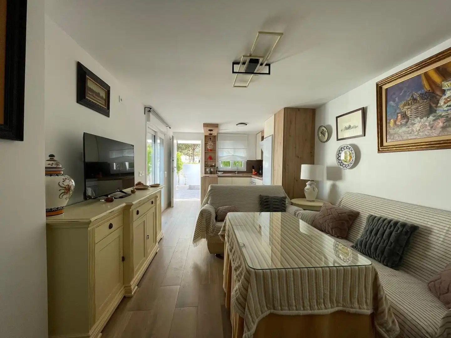 Sala de estar de Apartamento de alquiler en El Portil con Calefacción, Jardín privado y Terraza
