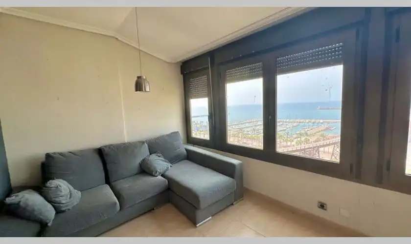 Sala de estar de Ático en venta en Almería con Aire acondicionado, Calefacción y Terraza