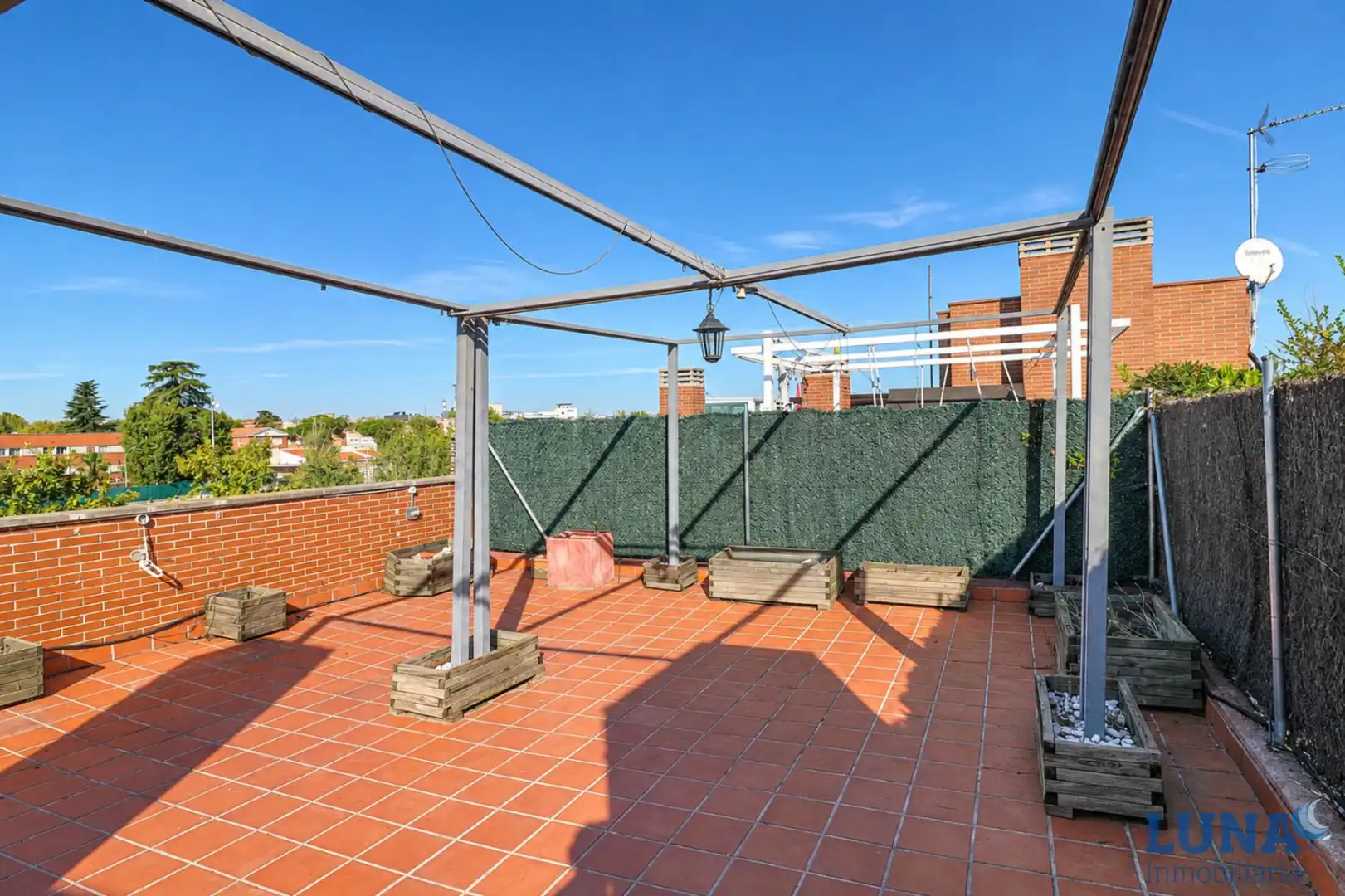 Terrasse von Dachboden zum Verkauf in Pozuelo de Alarcón mit Klimaanlage, Heizung und Parkett