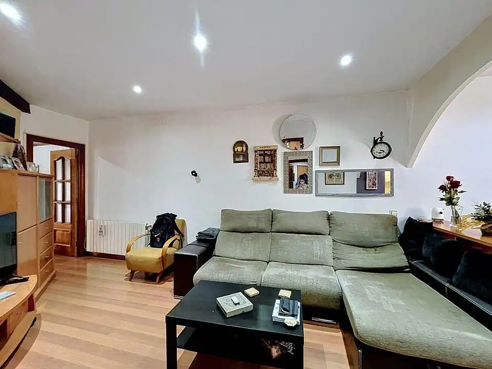 Sala de estar de Apartamento en venta en Barcelona con Aire acondicionado, Calefacción y Parquet