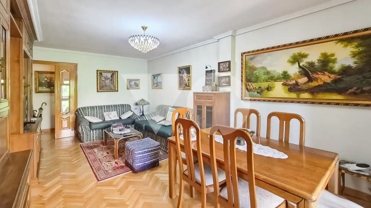 Sala d'estar de Pis en venda en Madrid amb Aire condicionat, Calefacció i Parquet