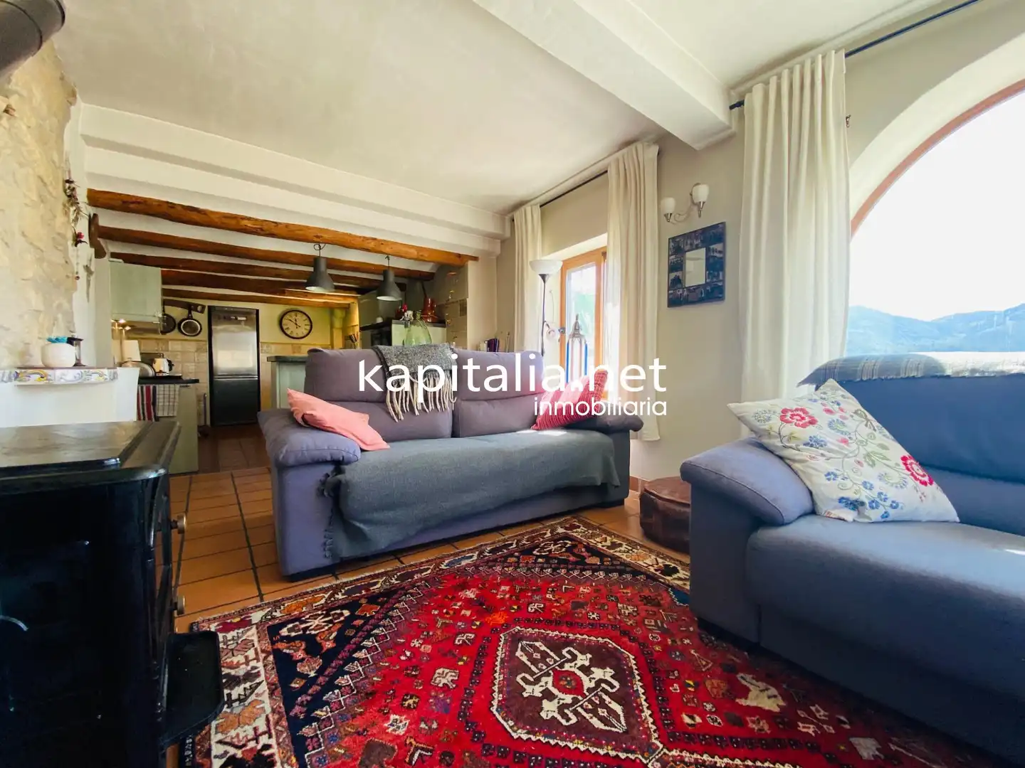 Living room of Country homes for sale in Tollos  with Terrace, Storage room and Furnished