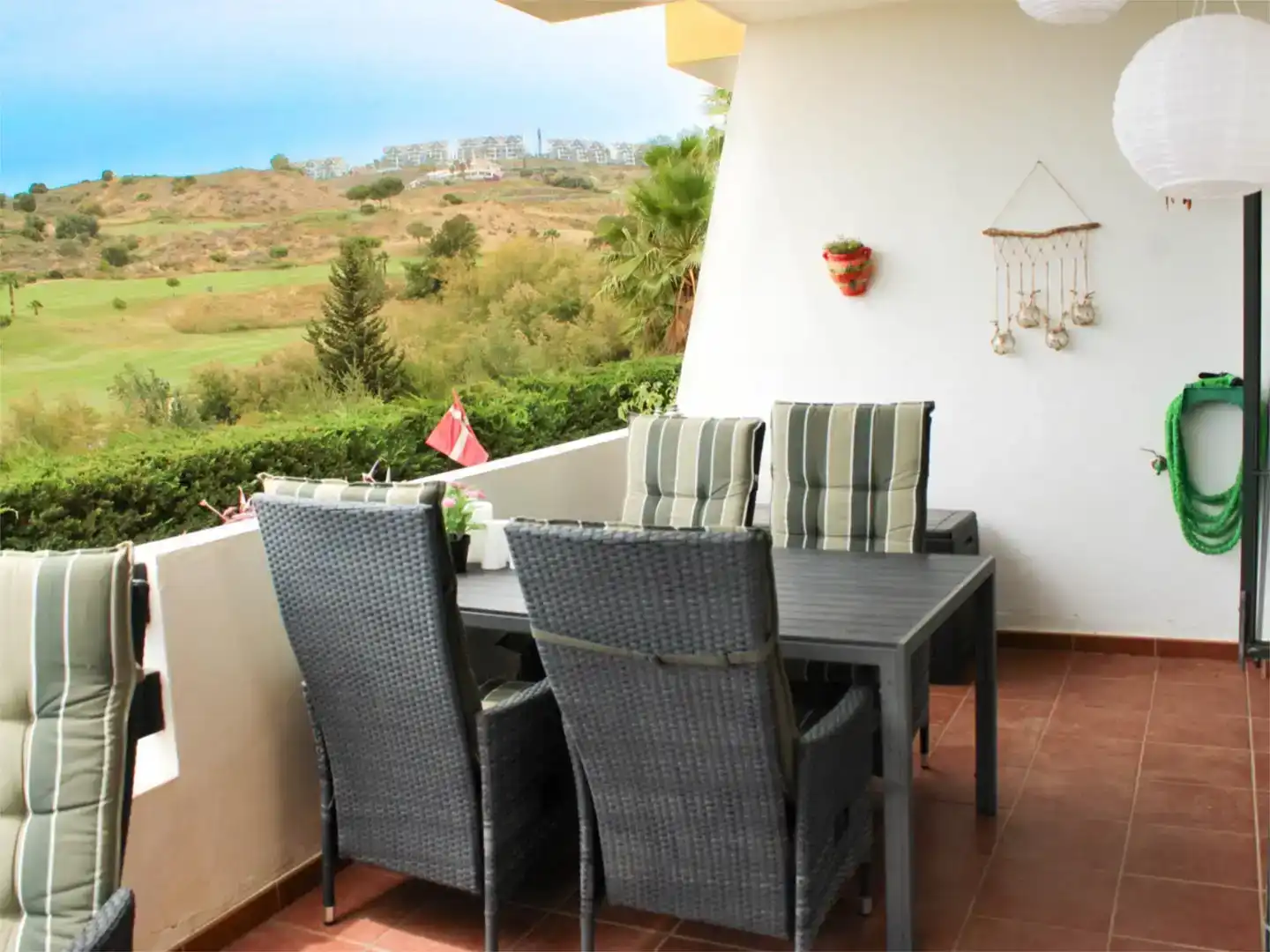 Terrassa de Apartament en venda en Mijas amb Aire condicionat i Piscina