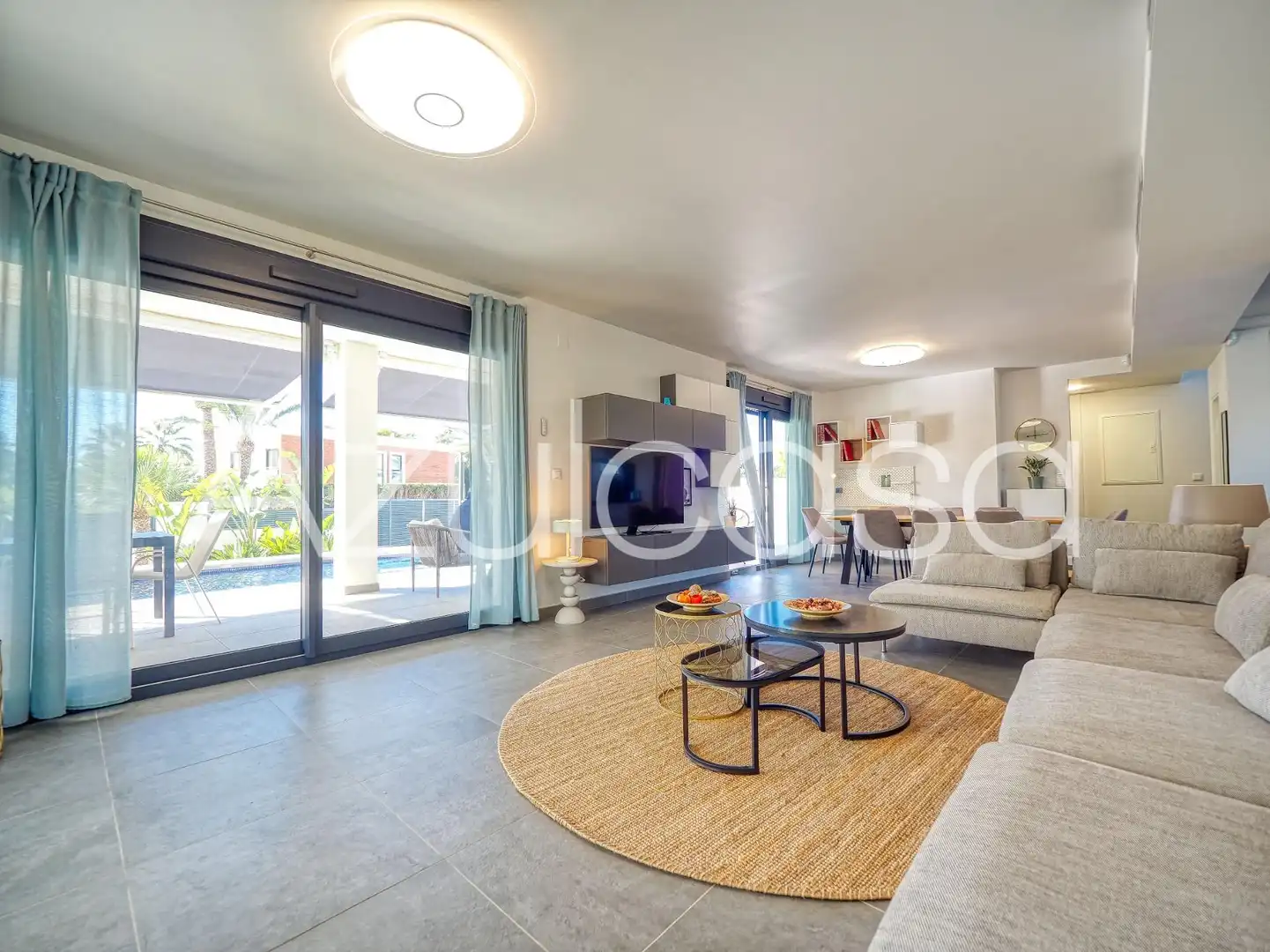 Sala de estar de Casa o chalet en venta en Sant Joan d'Alacant con Aire acondicionado, Terraza y Piscina