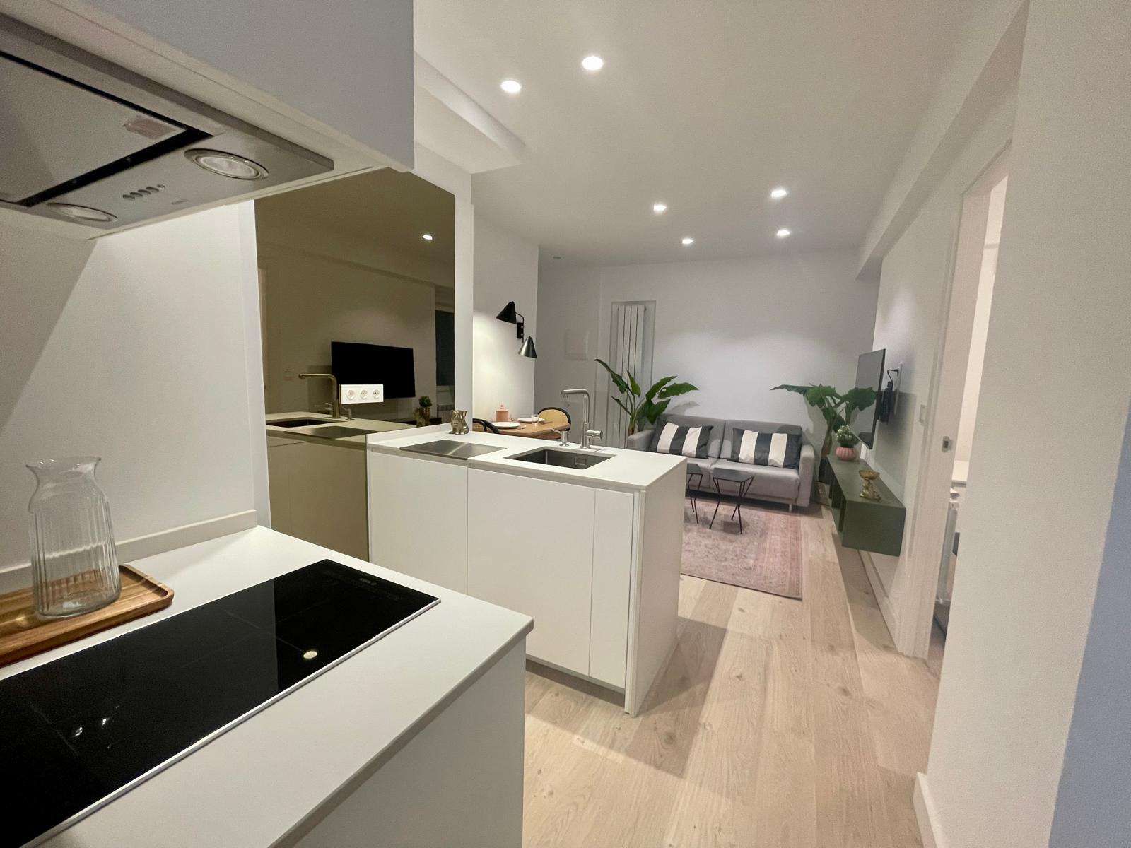 Kitchen of Apartment to share in Donostia - San Sebastián   with Air Conditioner, Heating and Terrace
