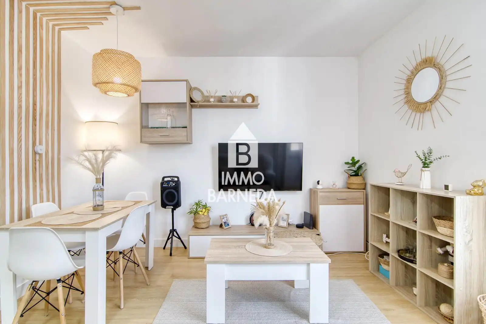 Living room of Flat for sale in Roses  with Parquet flooring and Furnished