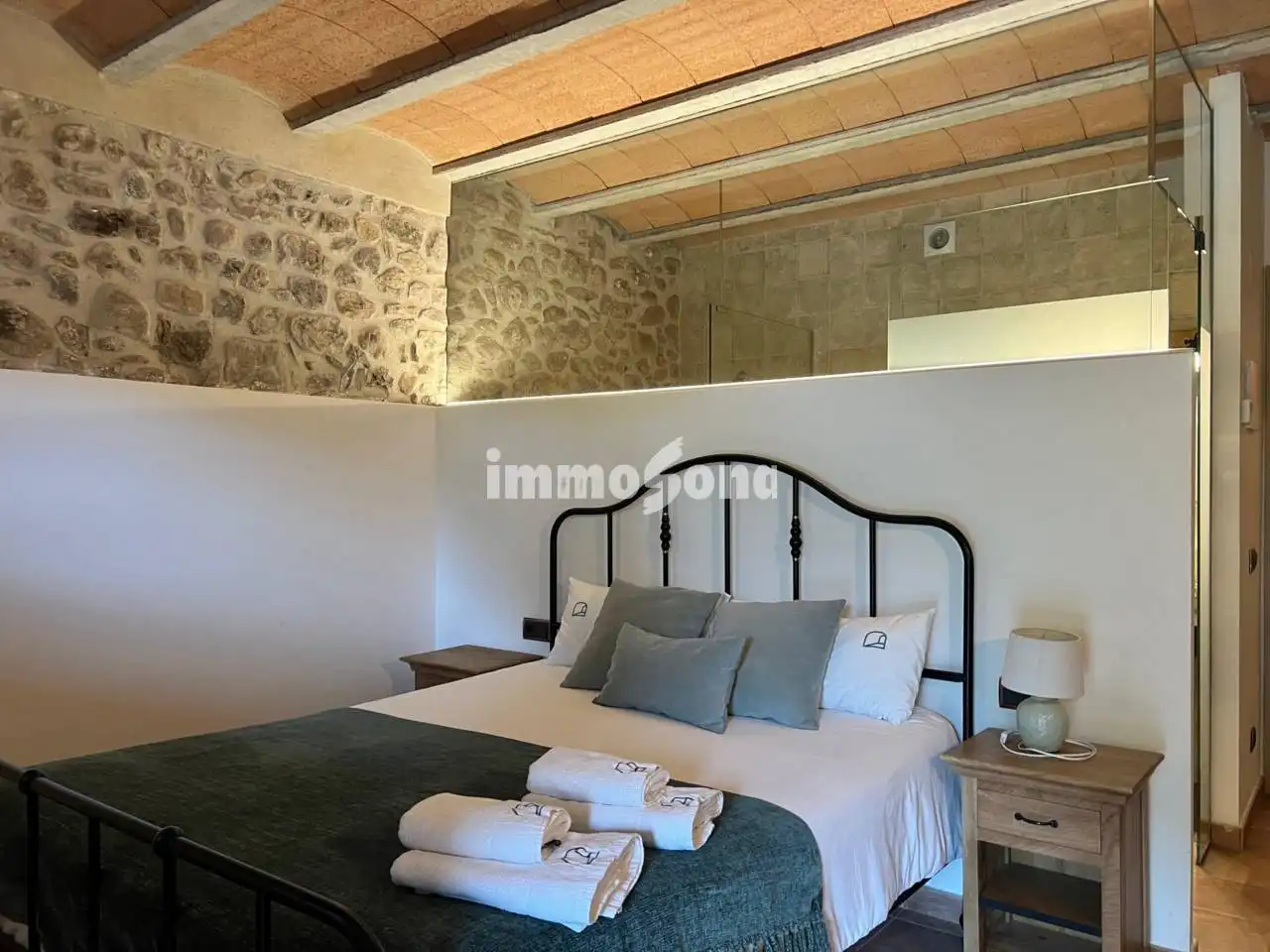 Bedroom of Houses for sale in La Vall d'en Bas  with Heating, Private garden and Terrace