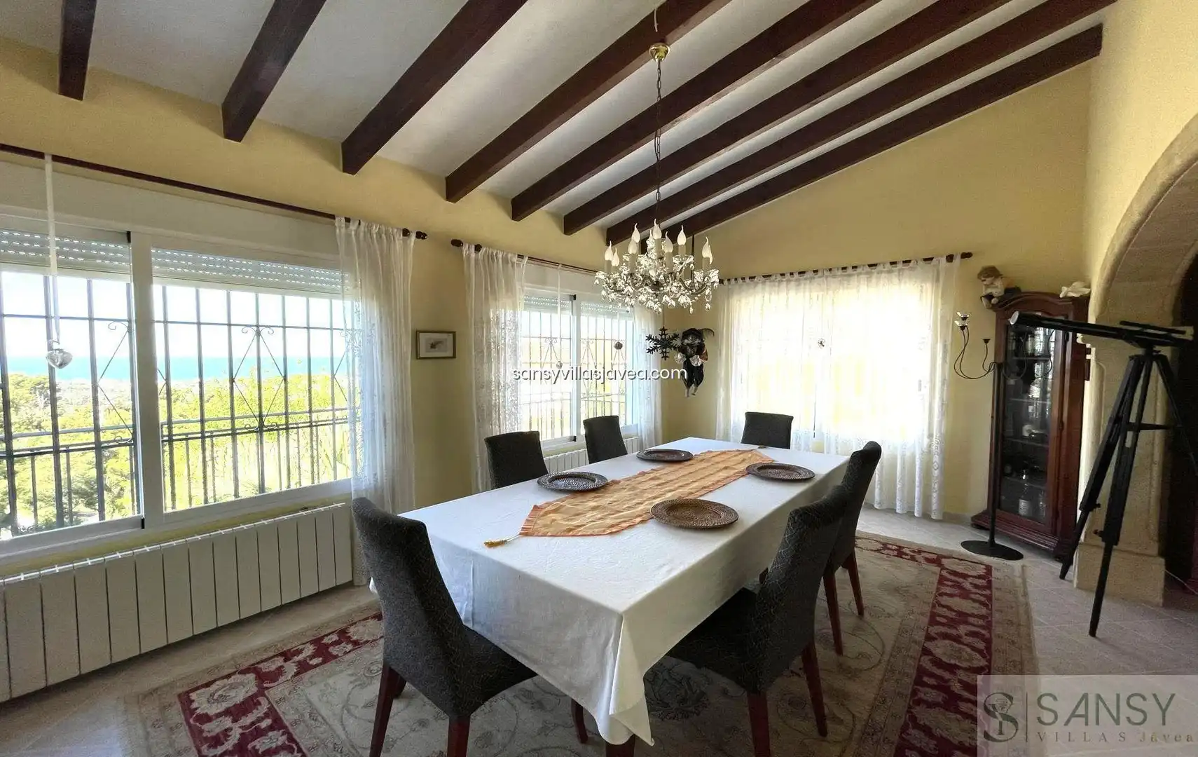 Dining room of Houses for sale in Jávea / Xàbia  with Air Conditioner and Storage room