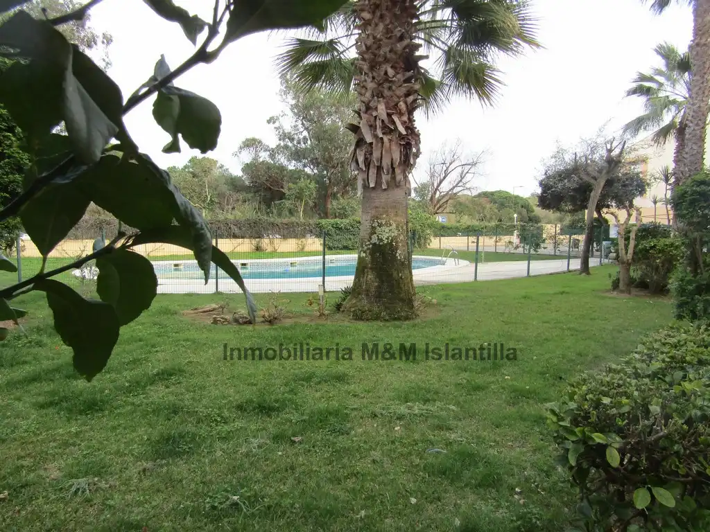 Jardín de Apartamento en venta en Islantilla con Terraza, Trastero y Amueblado
