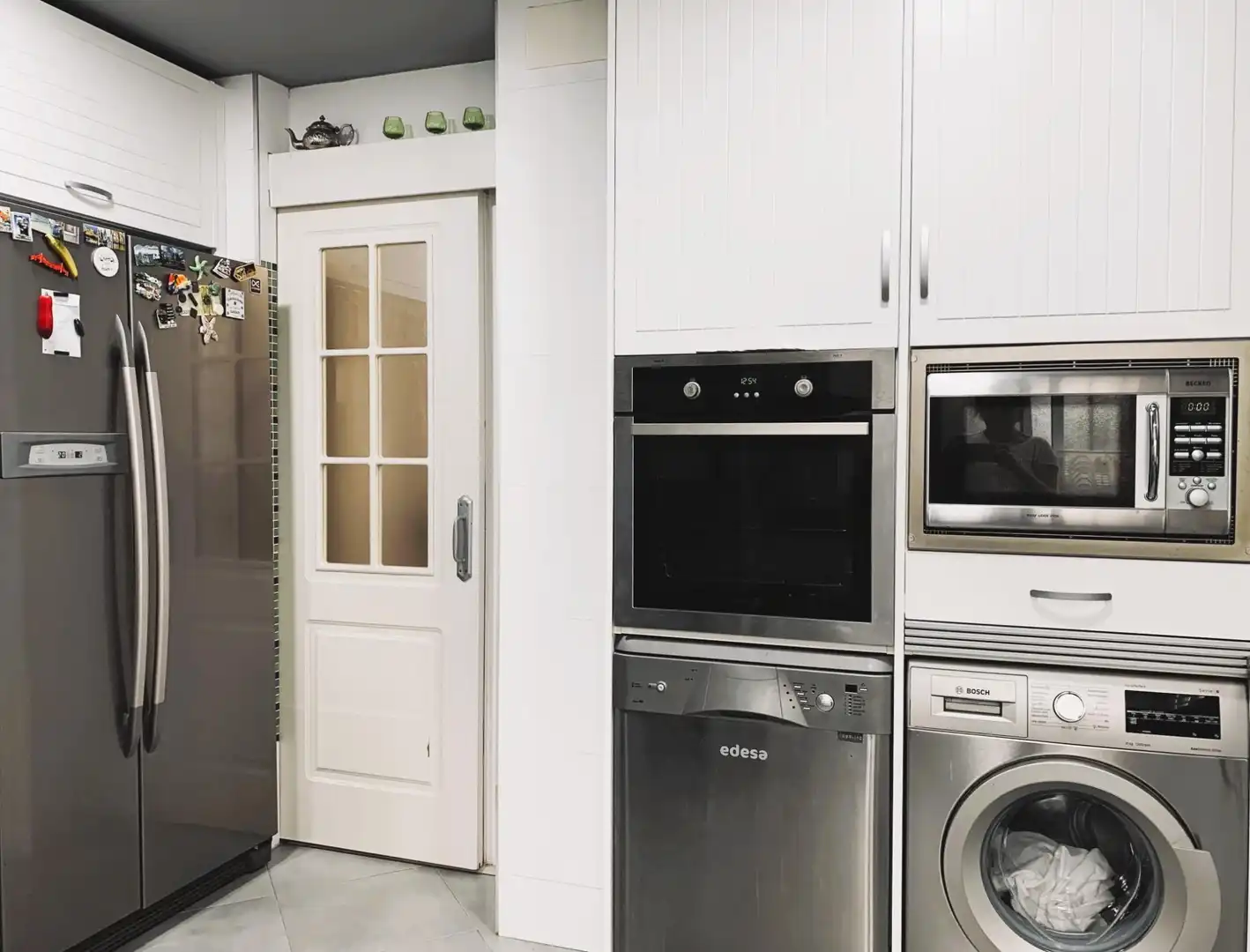 Cocina de Apartamento en venta en Marbella con Aire acondicionado, Calefacción y Jardín privado