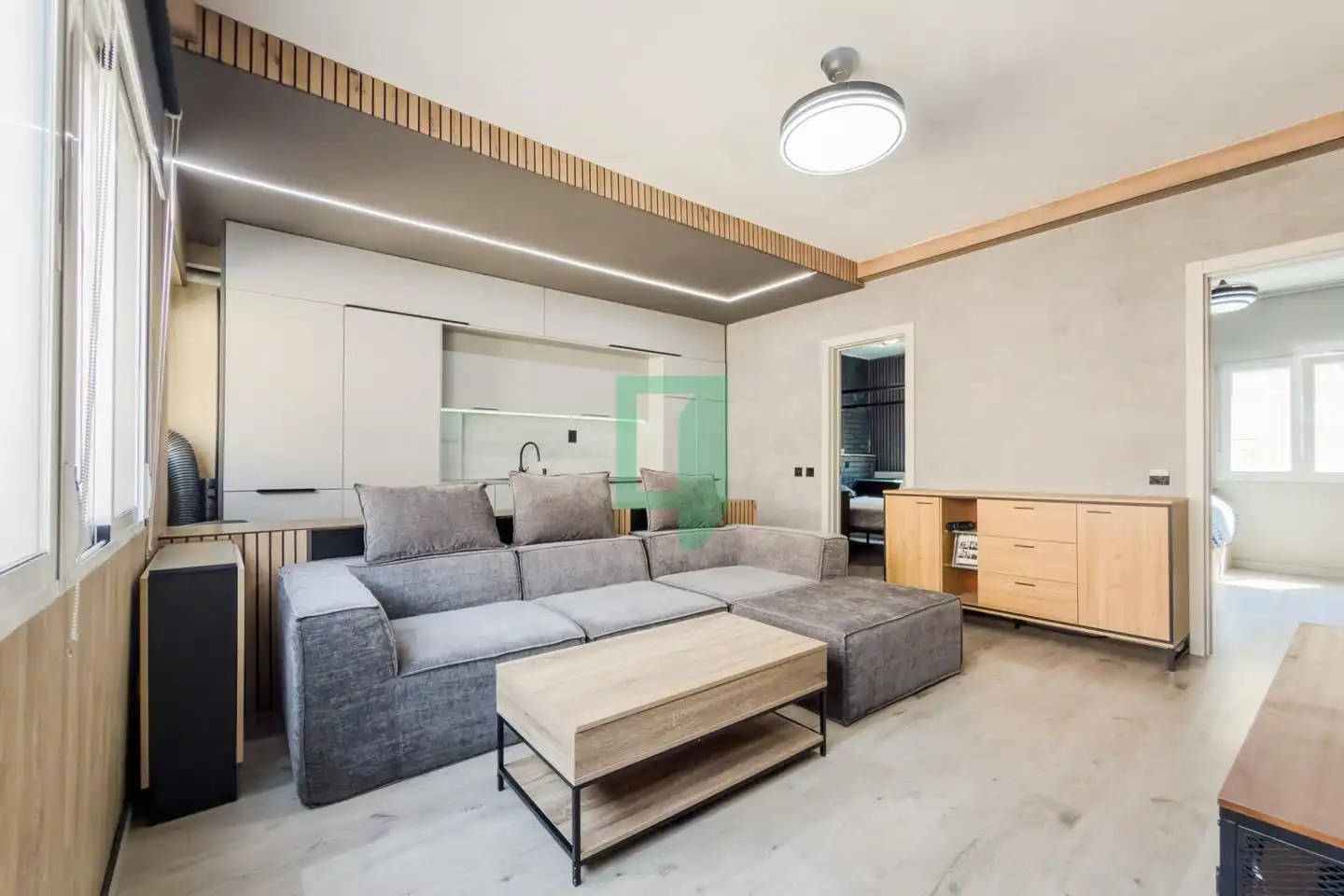 Sala de estar de Piso en venta en Badalona