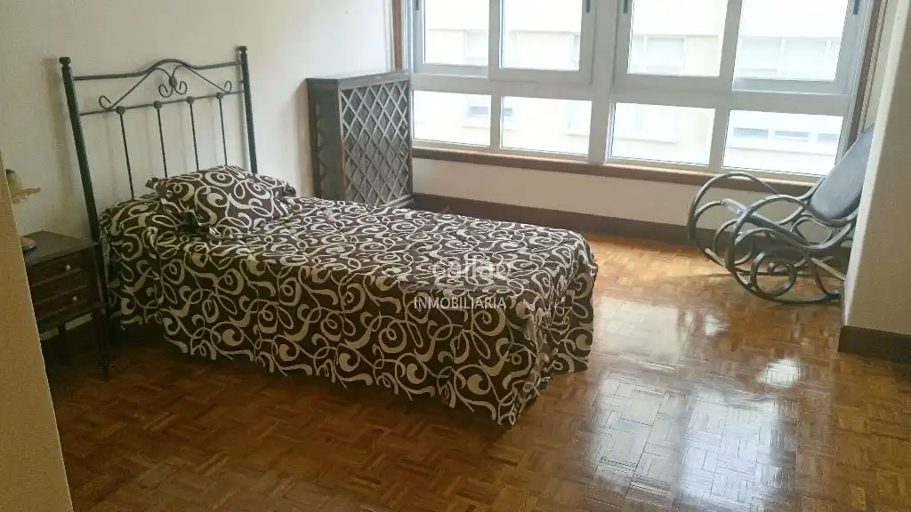 Bedroom of Flat for rent in Ferrol  with Heating, Furnished and Balcony