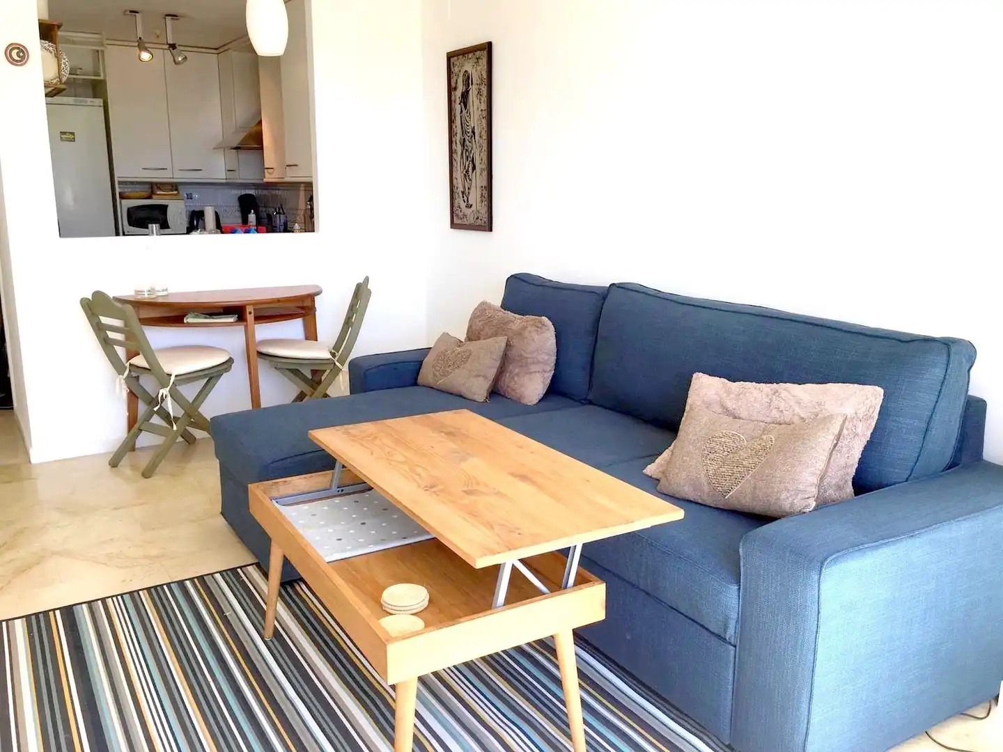 Sala de estar de Apartamento de alquiler en Altea con Aire acondicionado, Calefacción y Terraza