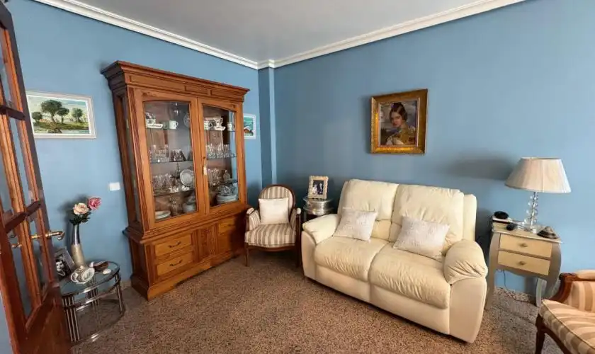 Sala d'estar de Casa adosada en venda en Níjar amb Aire condicionat i Moblat