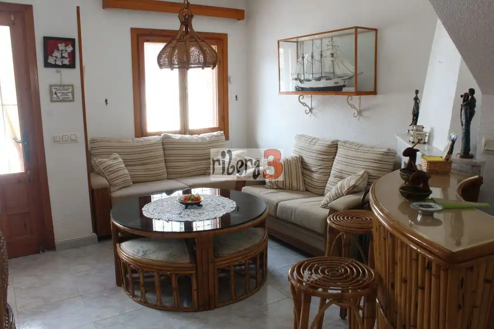 Sala de estar de Dúplex en venta en San Javier con Aire acondicionado, Terraza y Trastero