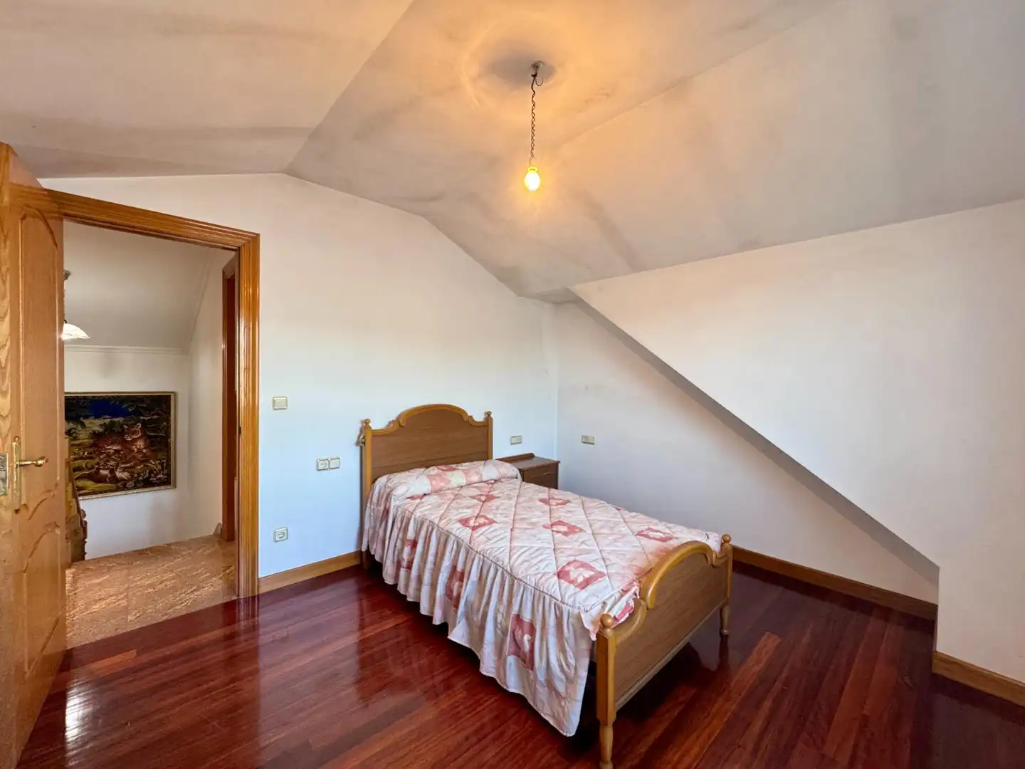 Schlafzimmer von Haus oder Chalet zum Verkauf in Redondela mit Heizung, Privatgarten und Parkett