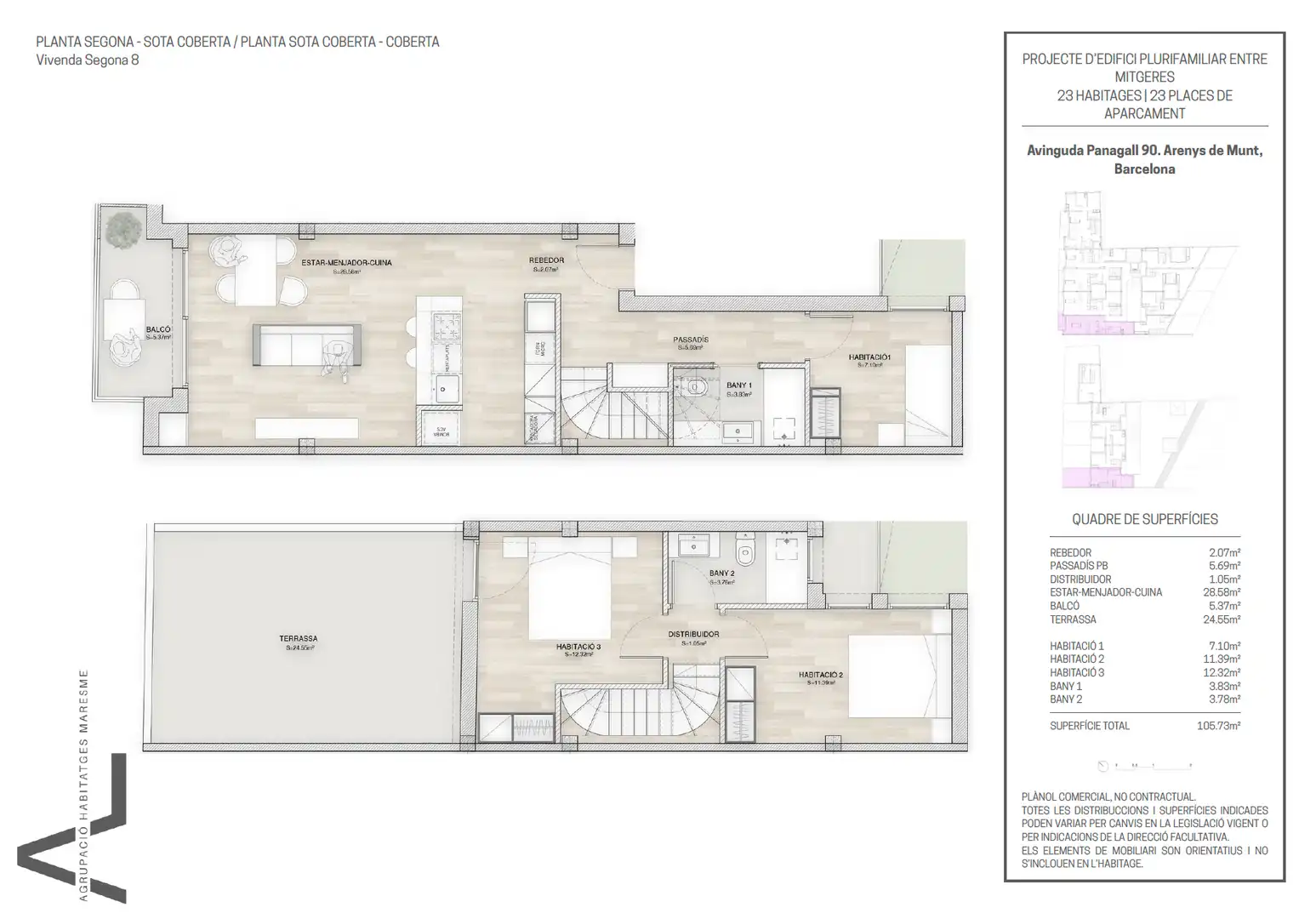 Dúplex en venta en Arenys de Munt con Aire acondicionado, Calefacción y Parquet