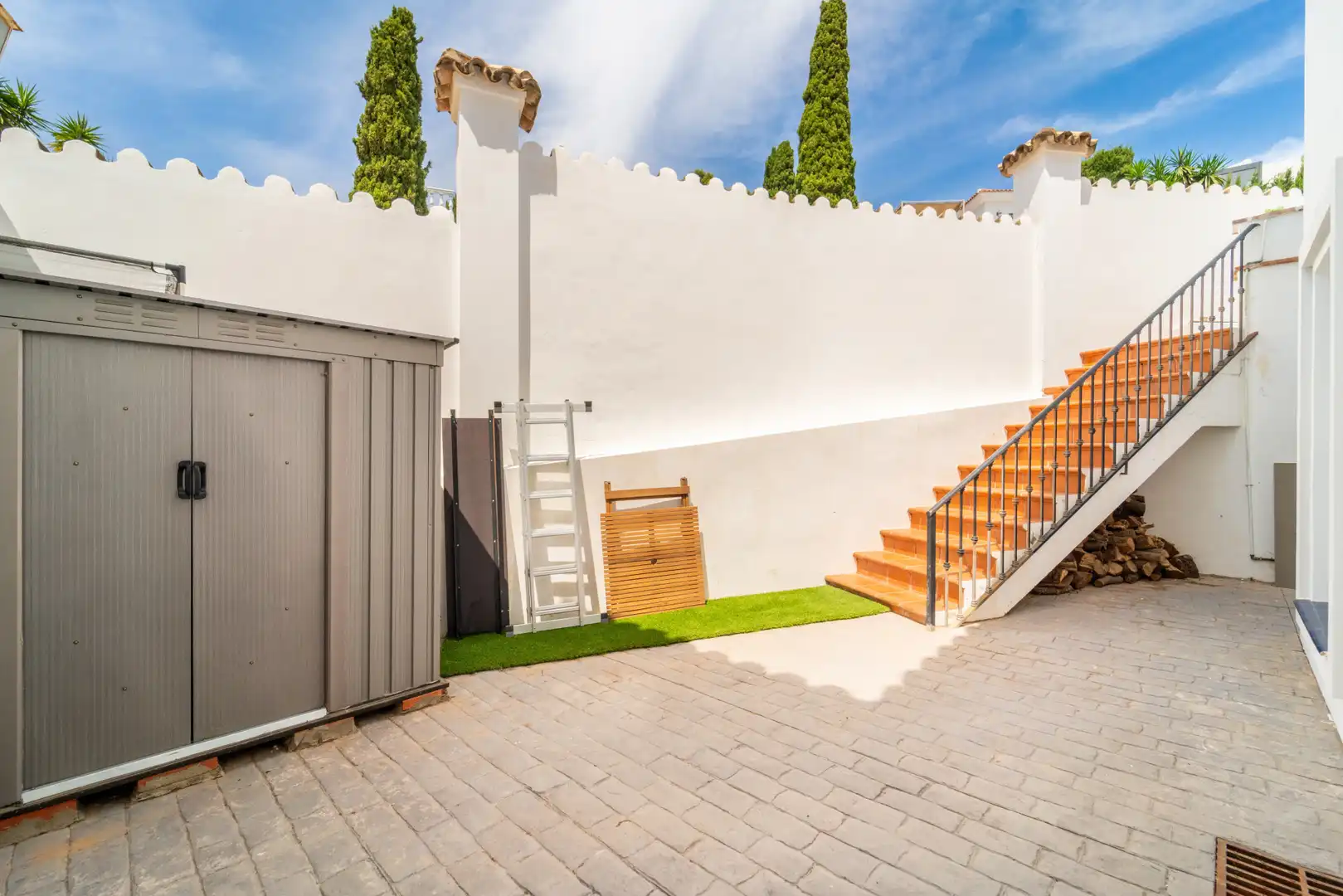 Terrassa de Casa o xalet en venda en Mijas amb Aire condicionat, Jardí privat i Terrassa