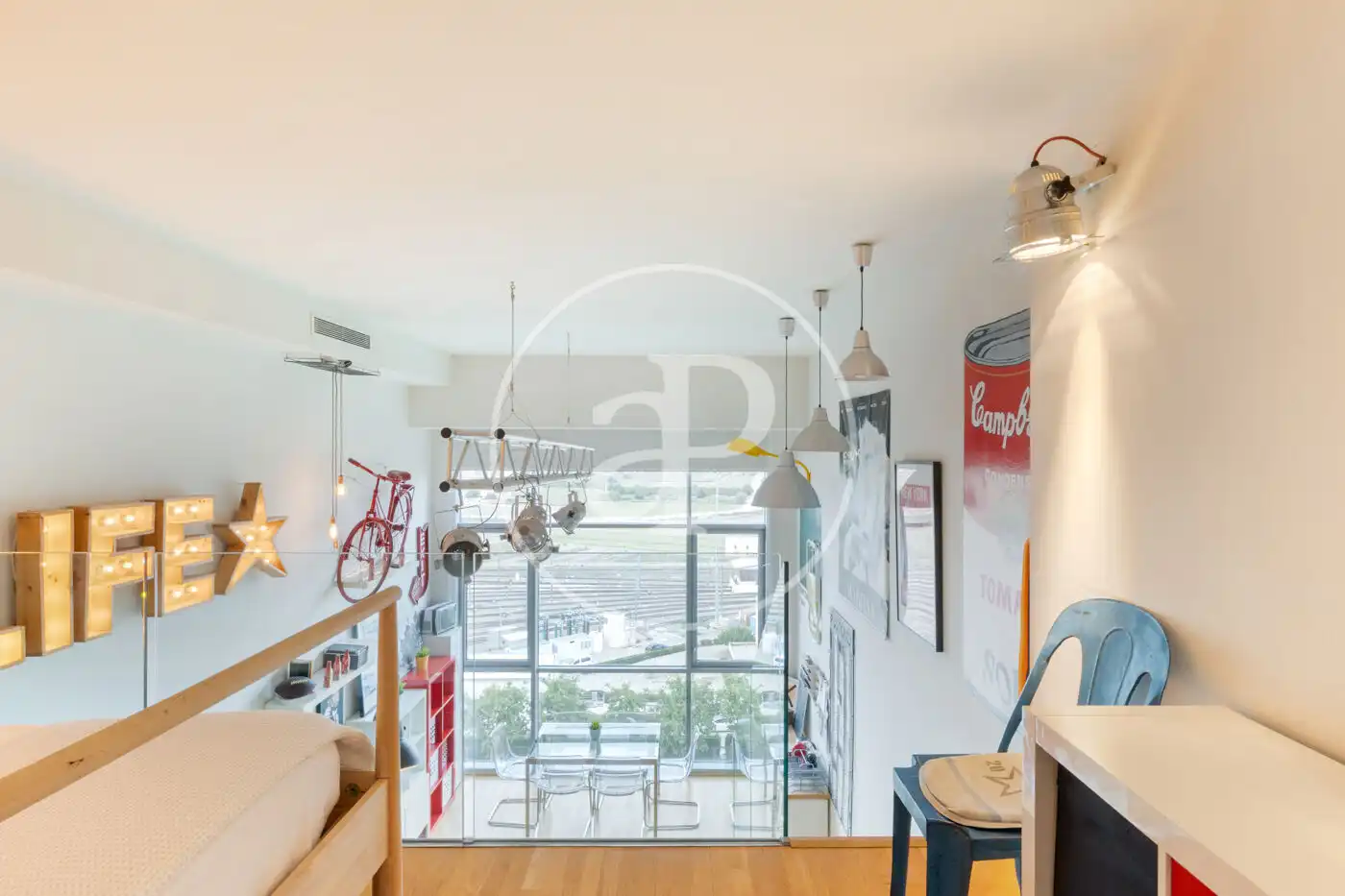 Terraza de Loft de alquiler en Valencia con Aire acondicionado, Calefacción y Jardín privado