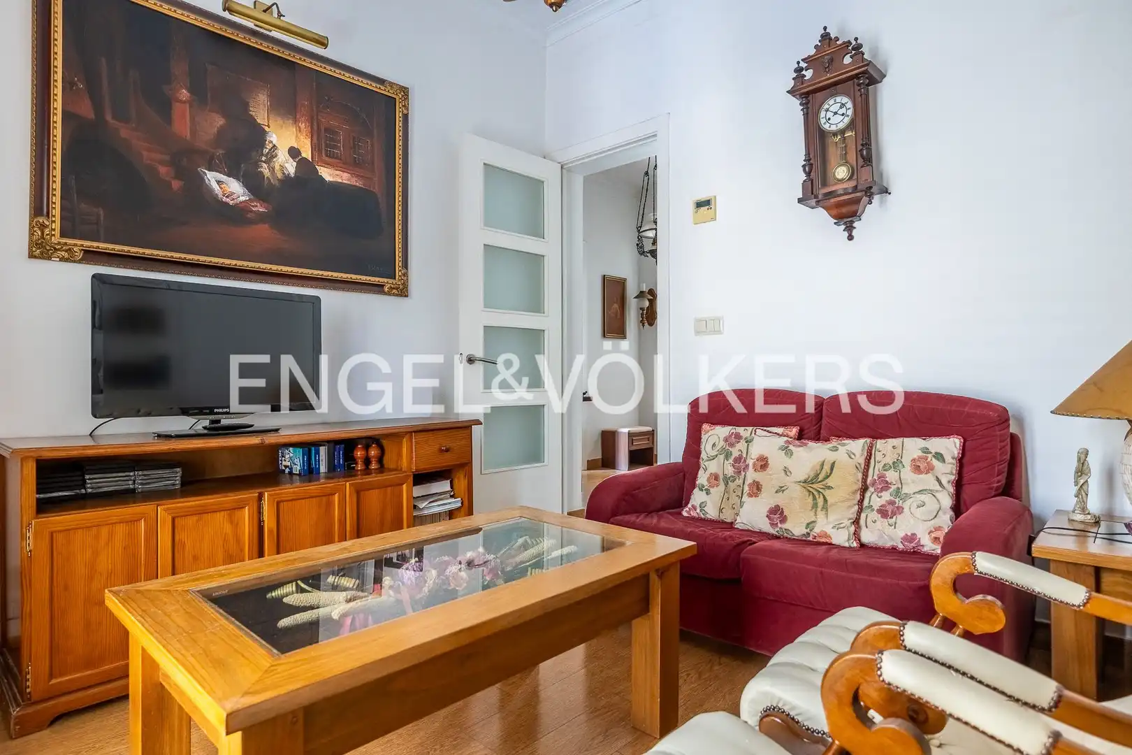 Sala de estar de Dúplex en venta en Sevilla con Aire acondicionado, Calefacción y Amueblado