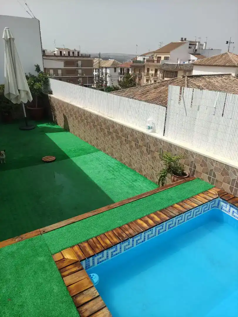 Swimming pool of Attic for rent in Benamejí  with Air Conditioner, Parquet flooring and Storage room