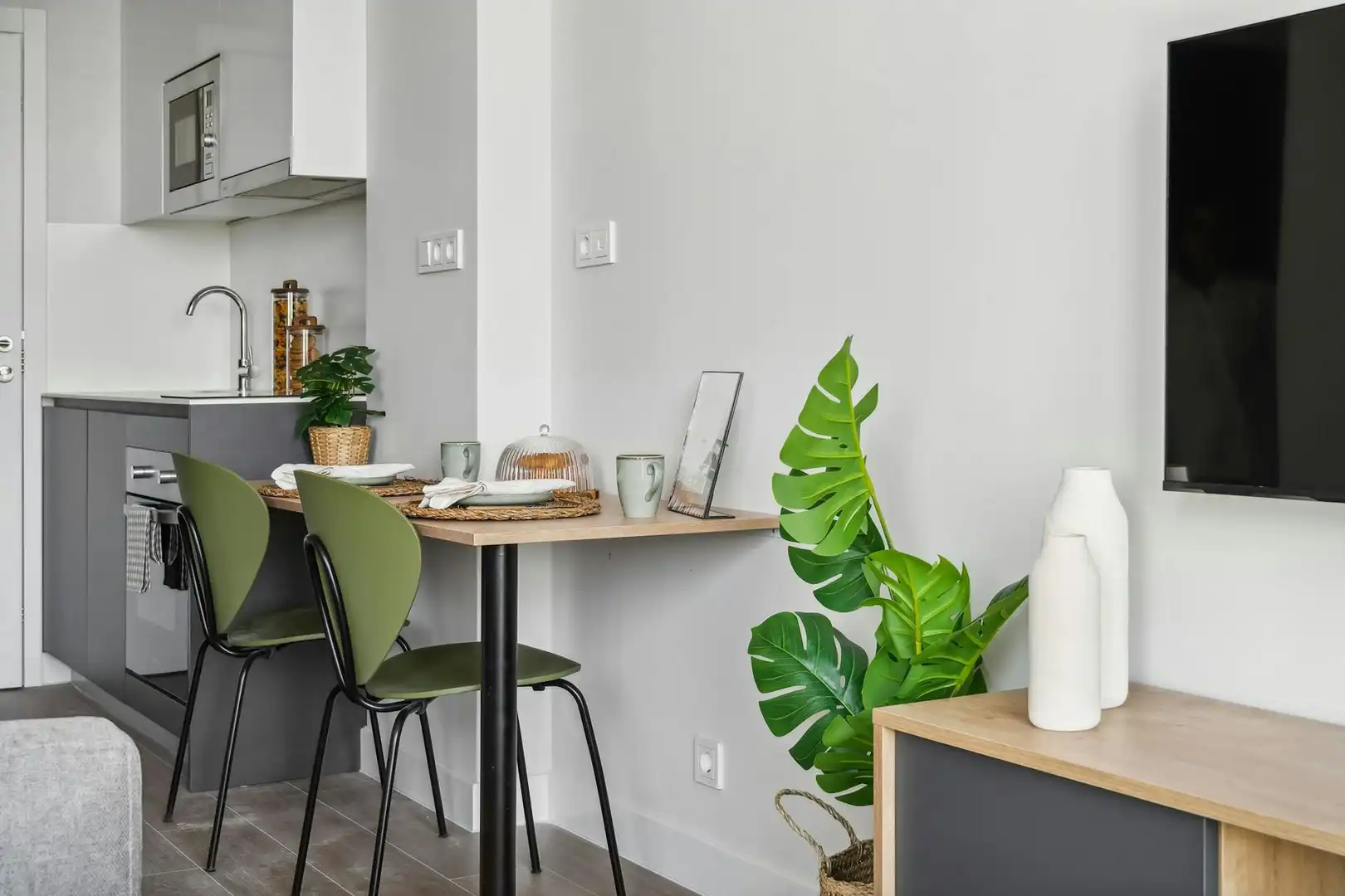 Dining room of Flat for rent in Madrid  with Air Conditioner, Heating and Private garden