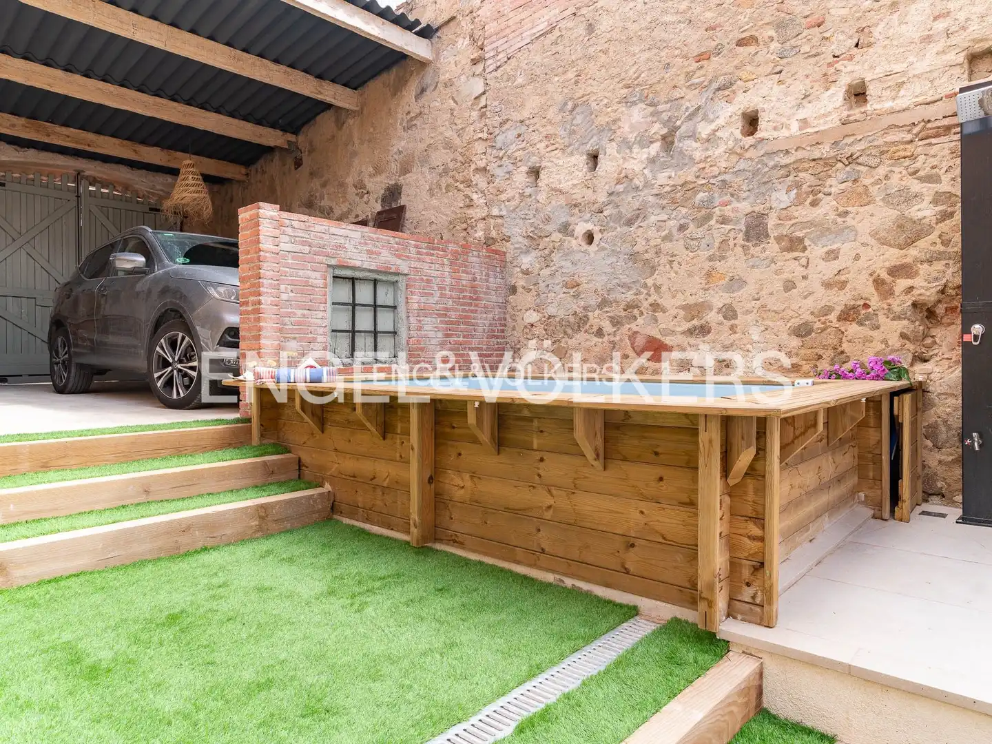 Terraza de Casa adosada de alquiler en Alella con Aire acondicionado, Calefacción y Jardín privado