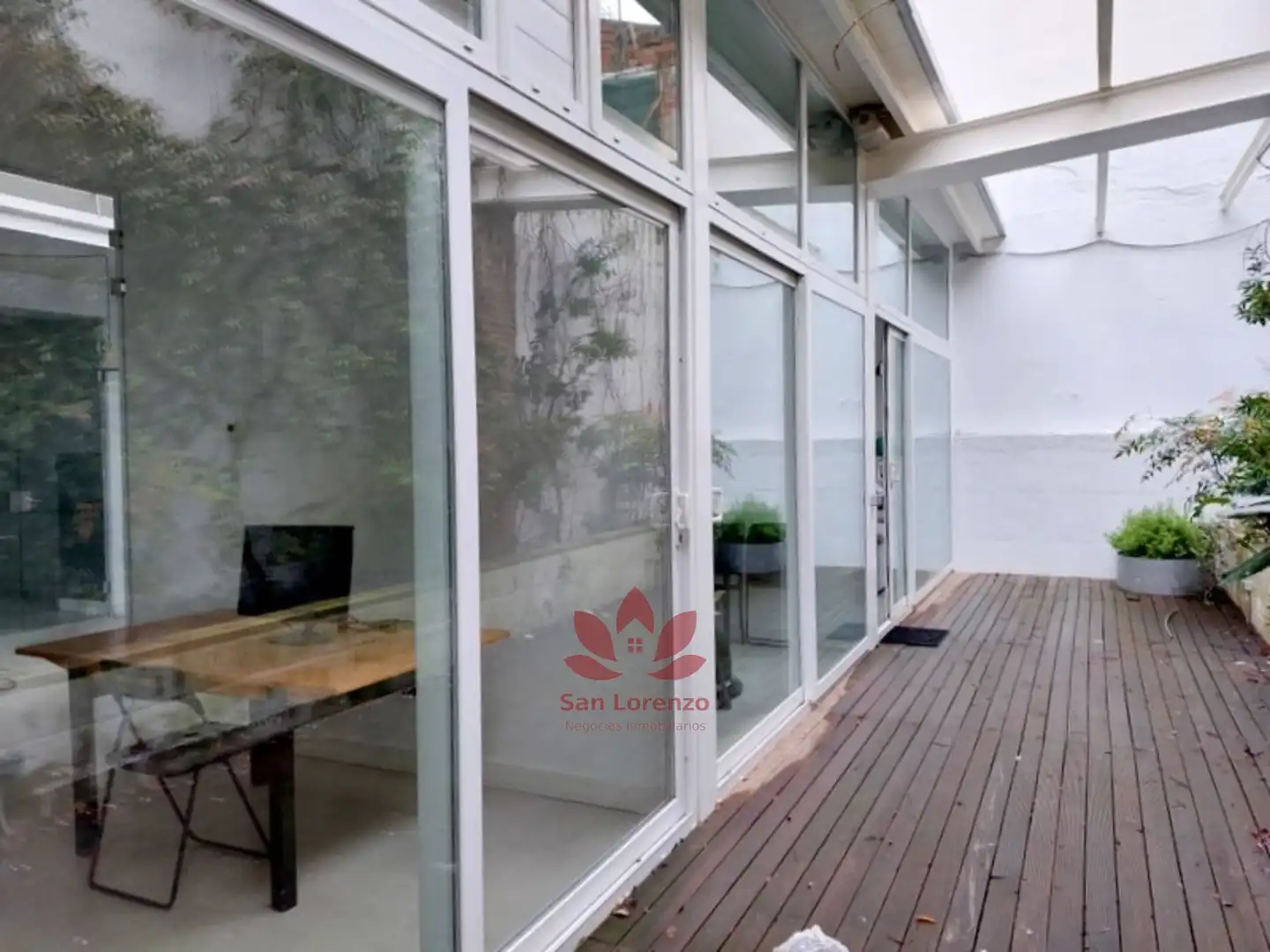 Terraza de Oficina de alquiler en Madrid