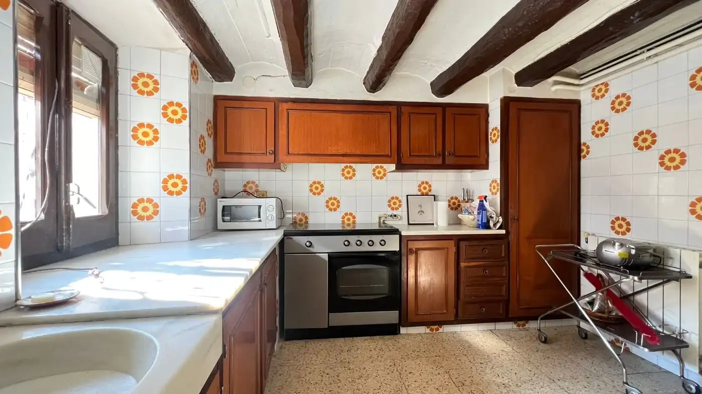 Küche von Haus oder Chalet zum Verkauf in Sant Cugat Sesgarrigues mit Heizung und Balkon
