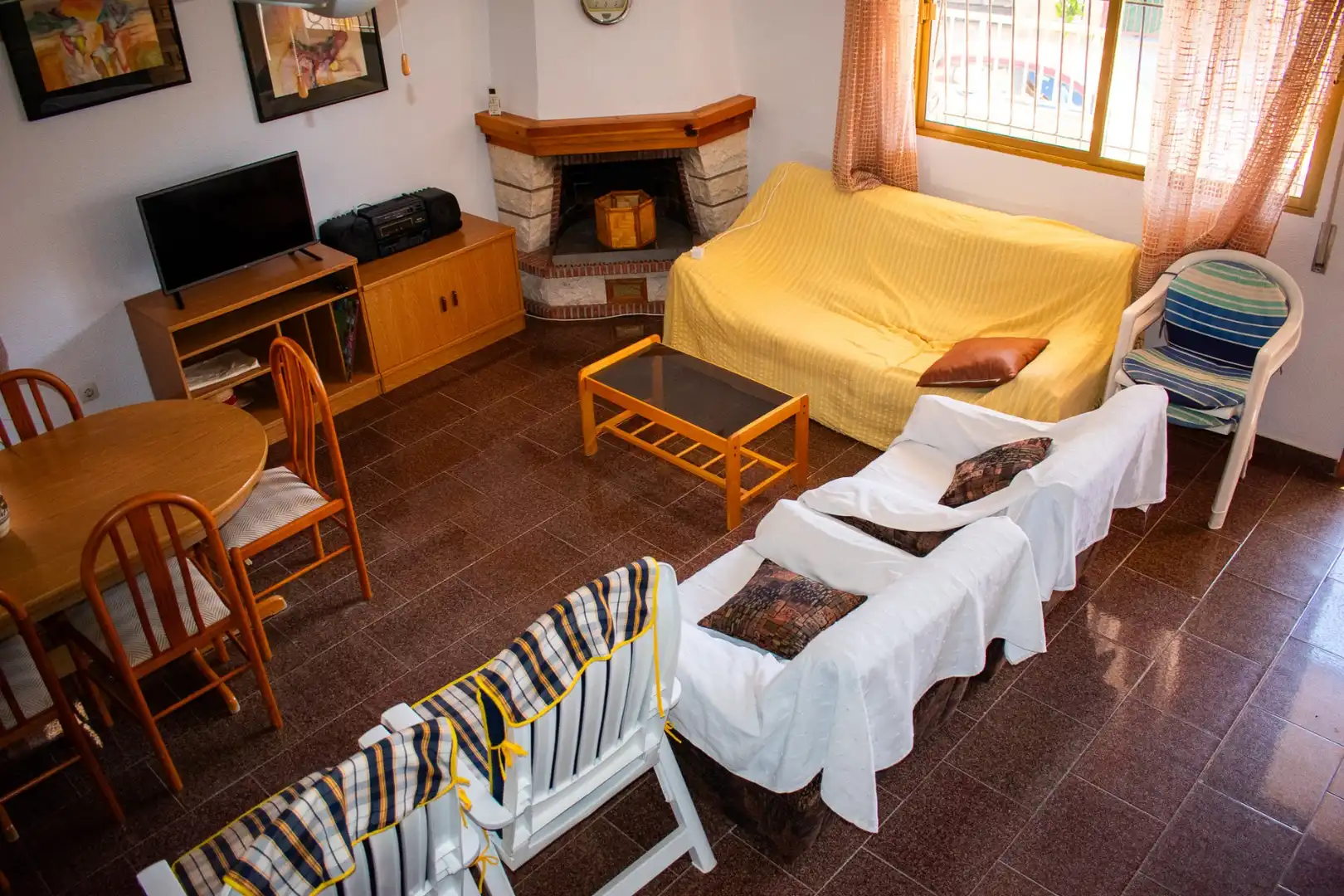 Sala d'estar de Casa adosada en venda en Pilar de la Horadada amb Calefacció, Terrassa i Traster