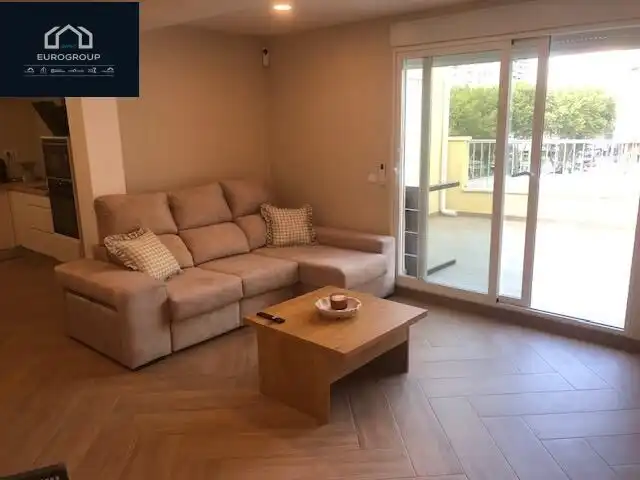 Living room of Flat for rent in Benidorm  with Heating, Terrace and Furnished