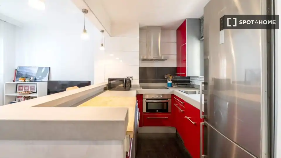 Küche von Wohnung zur Miete in Madrid mit Klimaanlage, Heizung und Möbliert