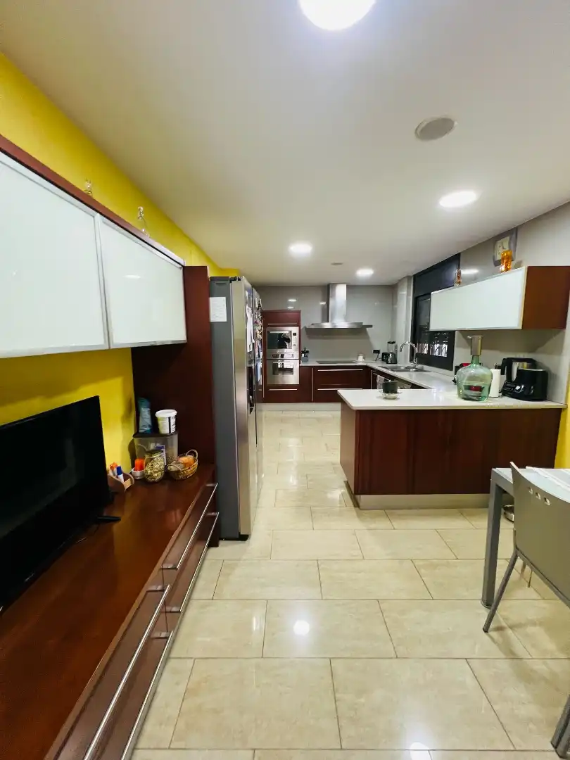 Cuina de Casa o xalet en venda en Pineda de Mar amb Aire condicionat, Calefacció i Jardí privat