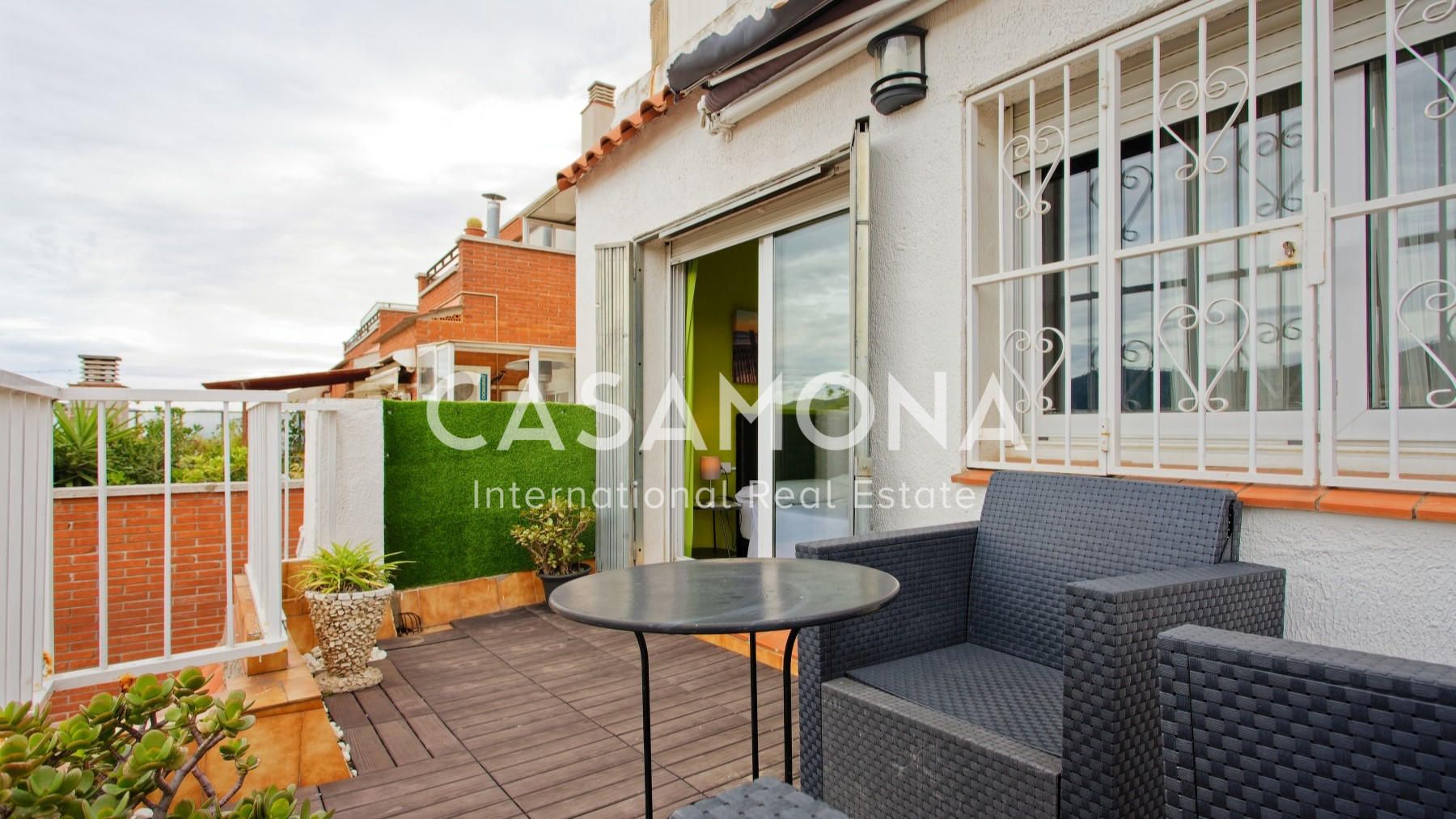 Terrace of Apartment to rent in  Barcelona Capital  with Air Conditioner, Heating and Furnished