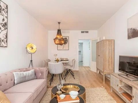 Sala de estar de Piso de alquiler en Málaga Capital con Aire acondicionado, Terraza y Horno