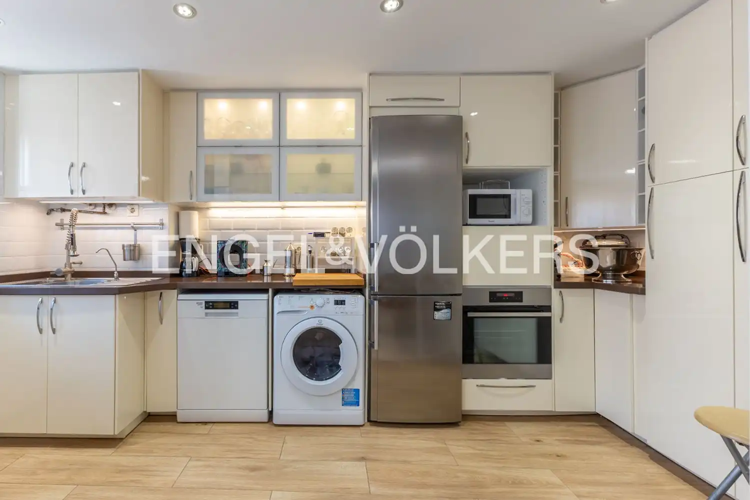 Kitchen of Flat for rent in Valencia  with Air Conditioner and Heating