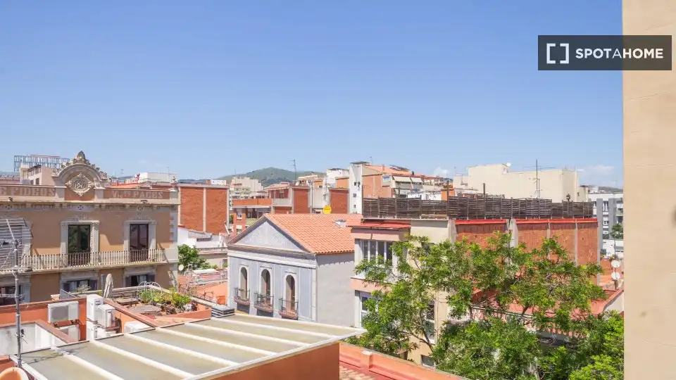 Vista exterior de Pis de lloguer en Barcelona amb Aire condicionat, Calefacció i Moblat