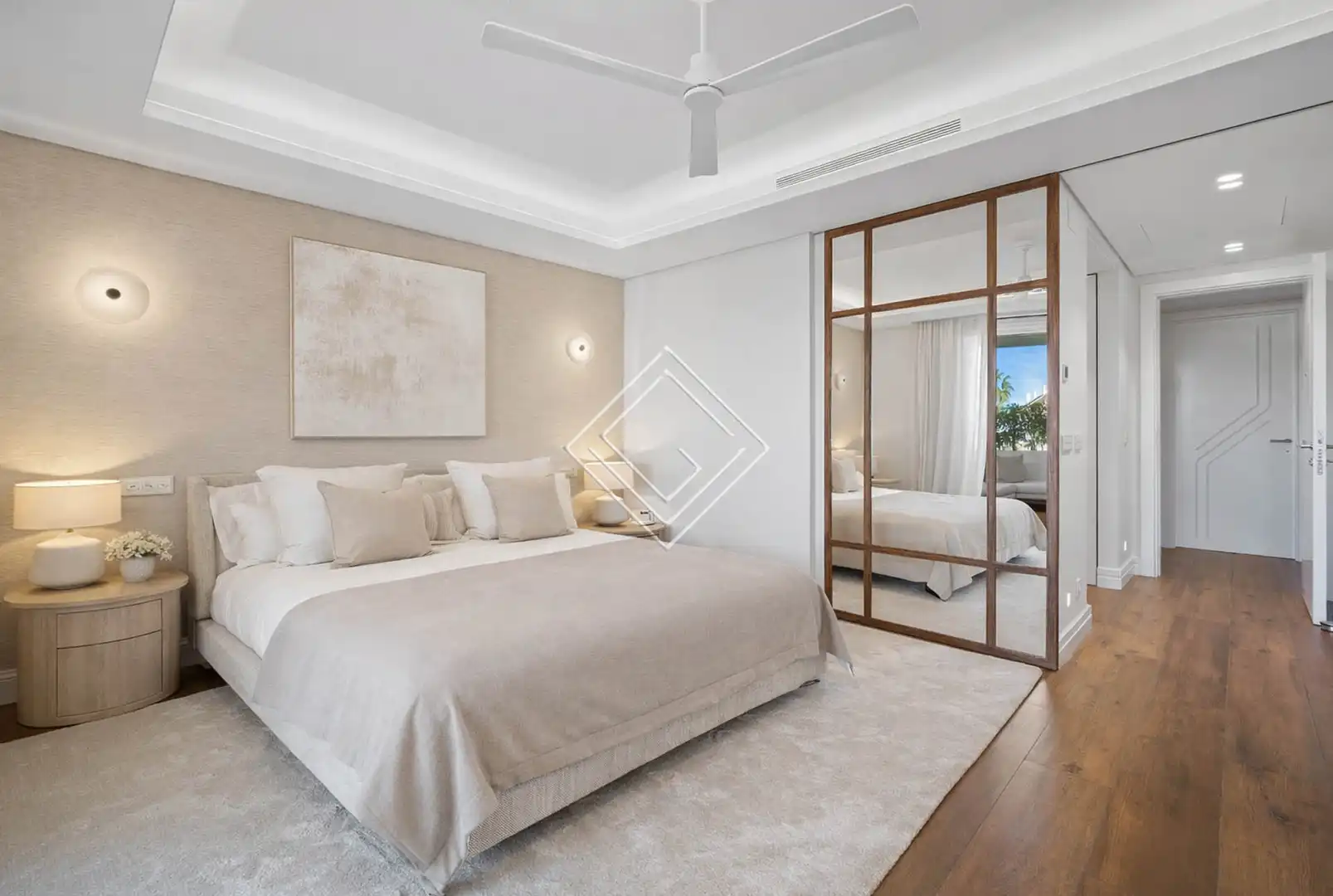 Schlafzimmer von Wohnung zum Verkauf in Marbella mit Klimaanlage, Heizung und Terrasse