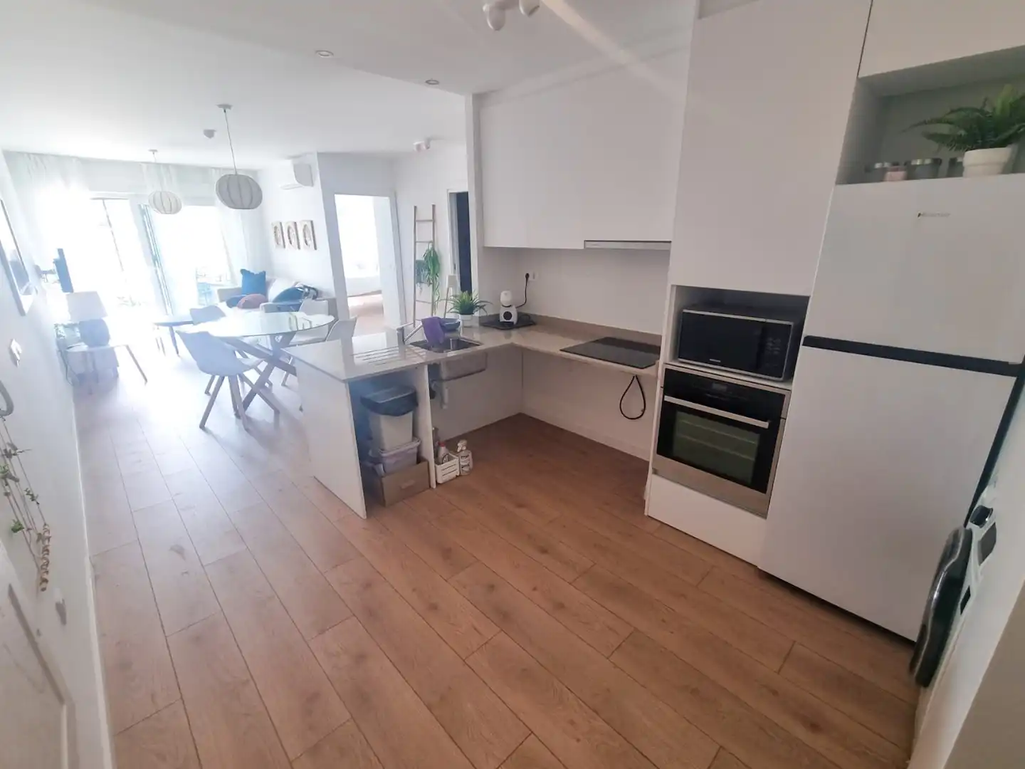 Cocina de Piso de alquiler en Pilar de la Horadada con Aire acondicionado, Jardín privado y Terraza