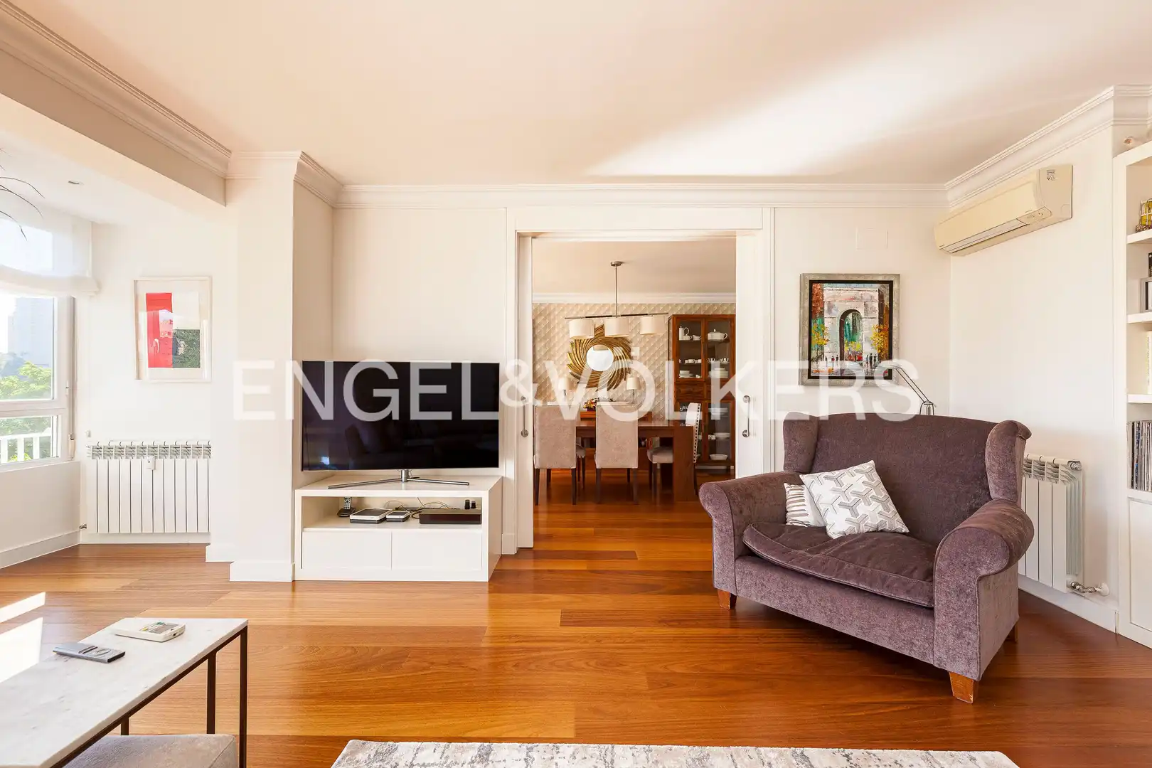 Living room of Flat for rent in Barrio de Salamanca