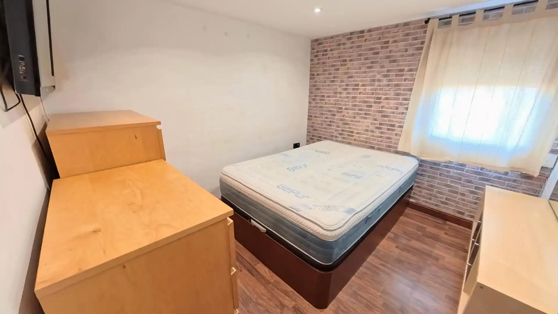Schlafzimmer von Wohnung zum Verkauf in Barcelona mit Klimaanlage, Parkett und Möbliert