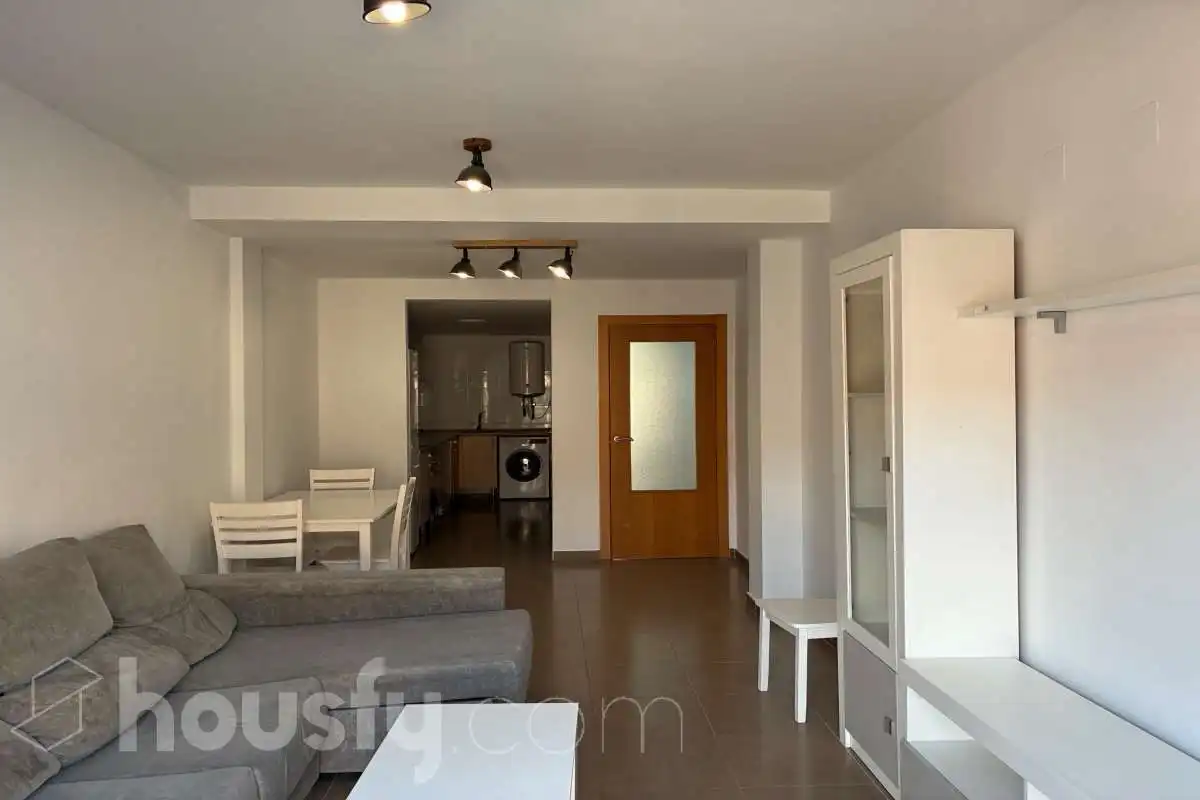 Sala d'estar de Pis de lloguer en Sagunto / Sagunt amb Parquet, Moblat i Balcó