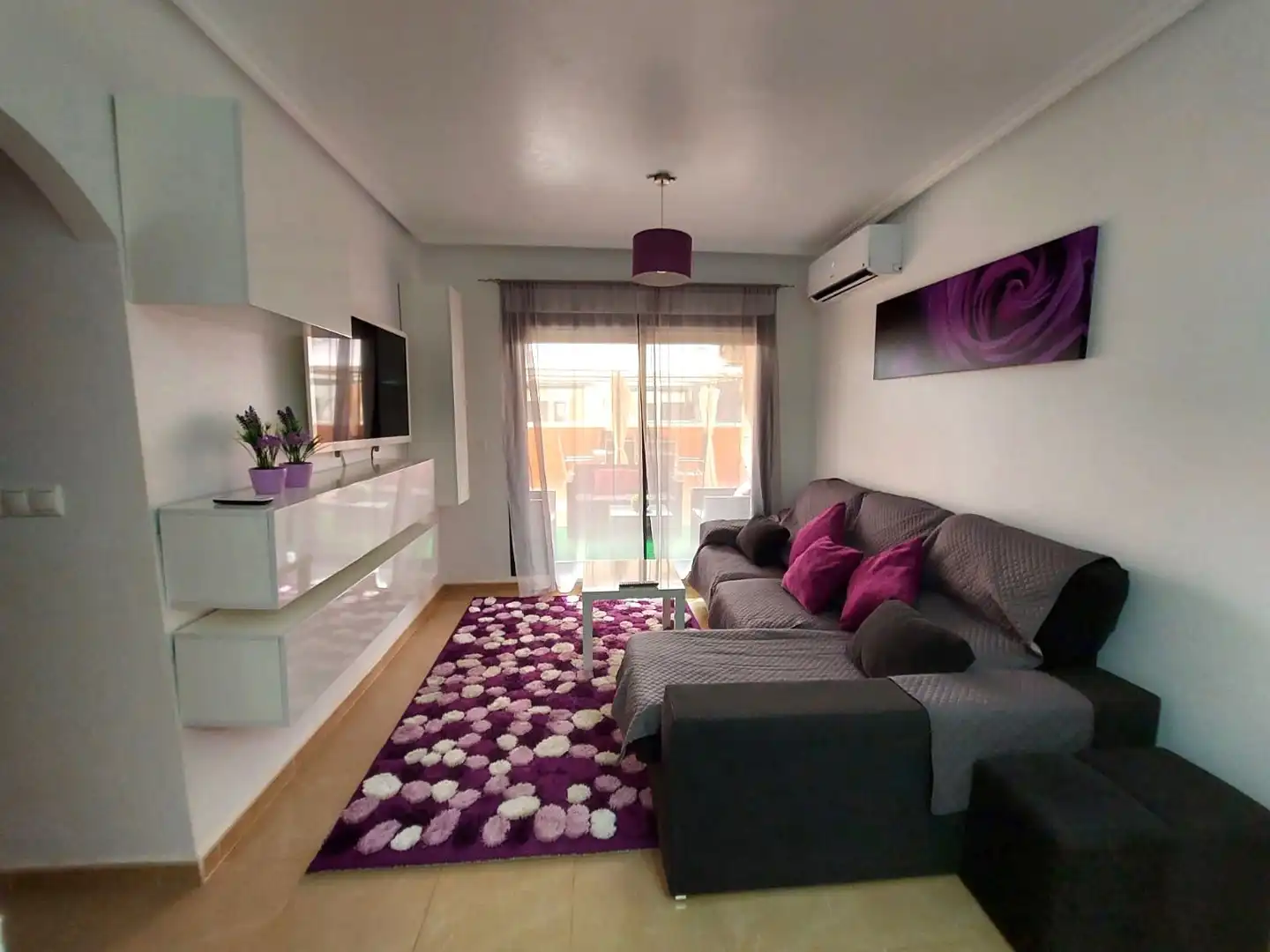 Sala de estar de Apartamento de alquiler en Orihuela con Aire acondicionado, Calefacción y Terraza