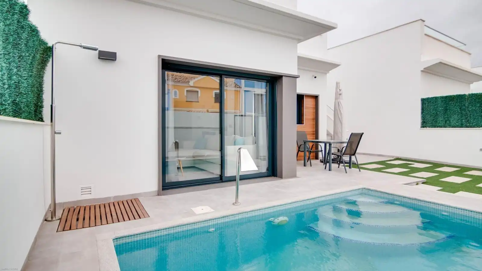 Piscina de Casa o xalet en venda en San Javier amb Aire condicionat, Calefacció i Jardí privat
