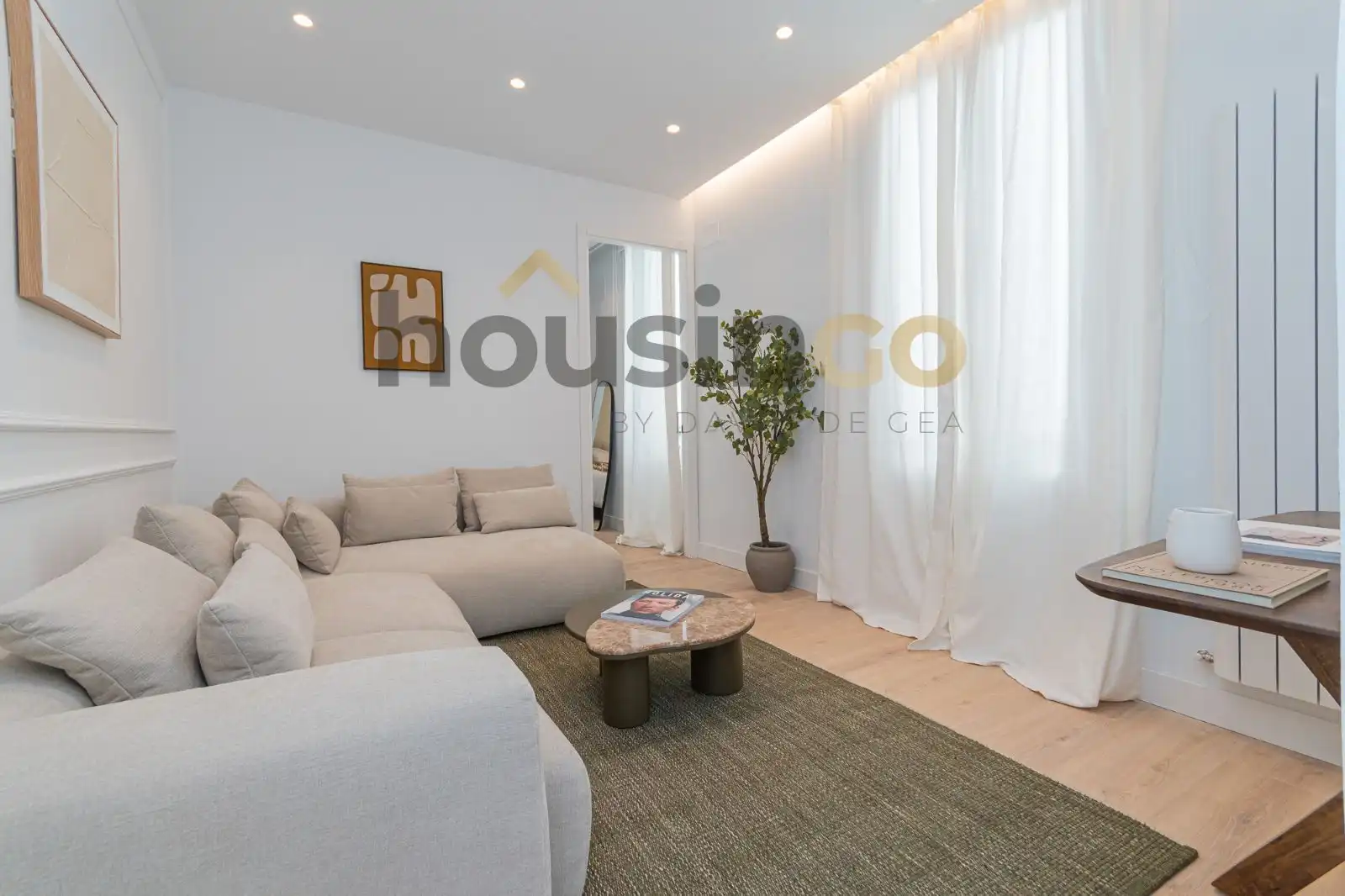 Wohnzimmer von Wohnung zum Verkauf in Madrid mit Klimaanlage, Heizung und Möbliert